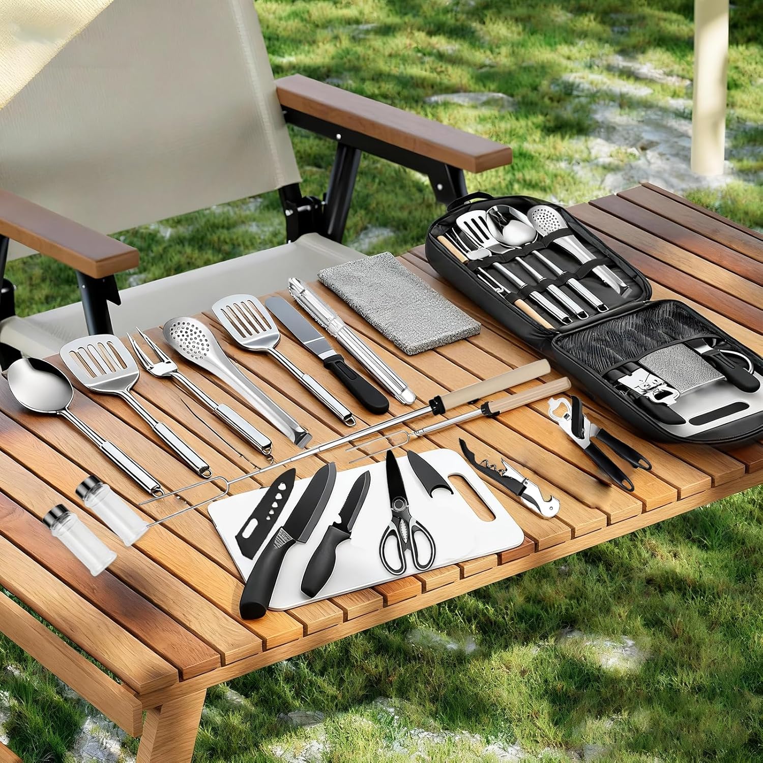 Thumbnail 5 de Houbobo 18-Piece Portable Camping Cooking Set