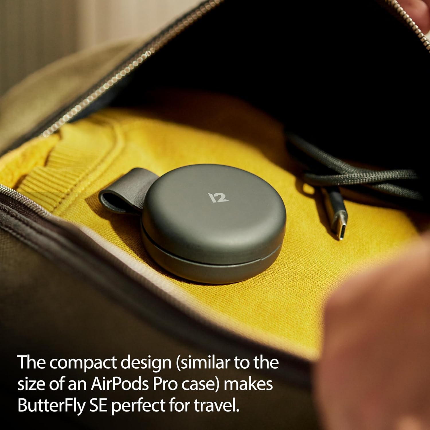 Thumbnail 3 de Twelve South Butterfly SE Chargeur de voyage 2-en-1 Qi2 Noir (iPhone, AirPods et Apple Watch)