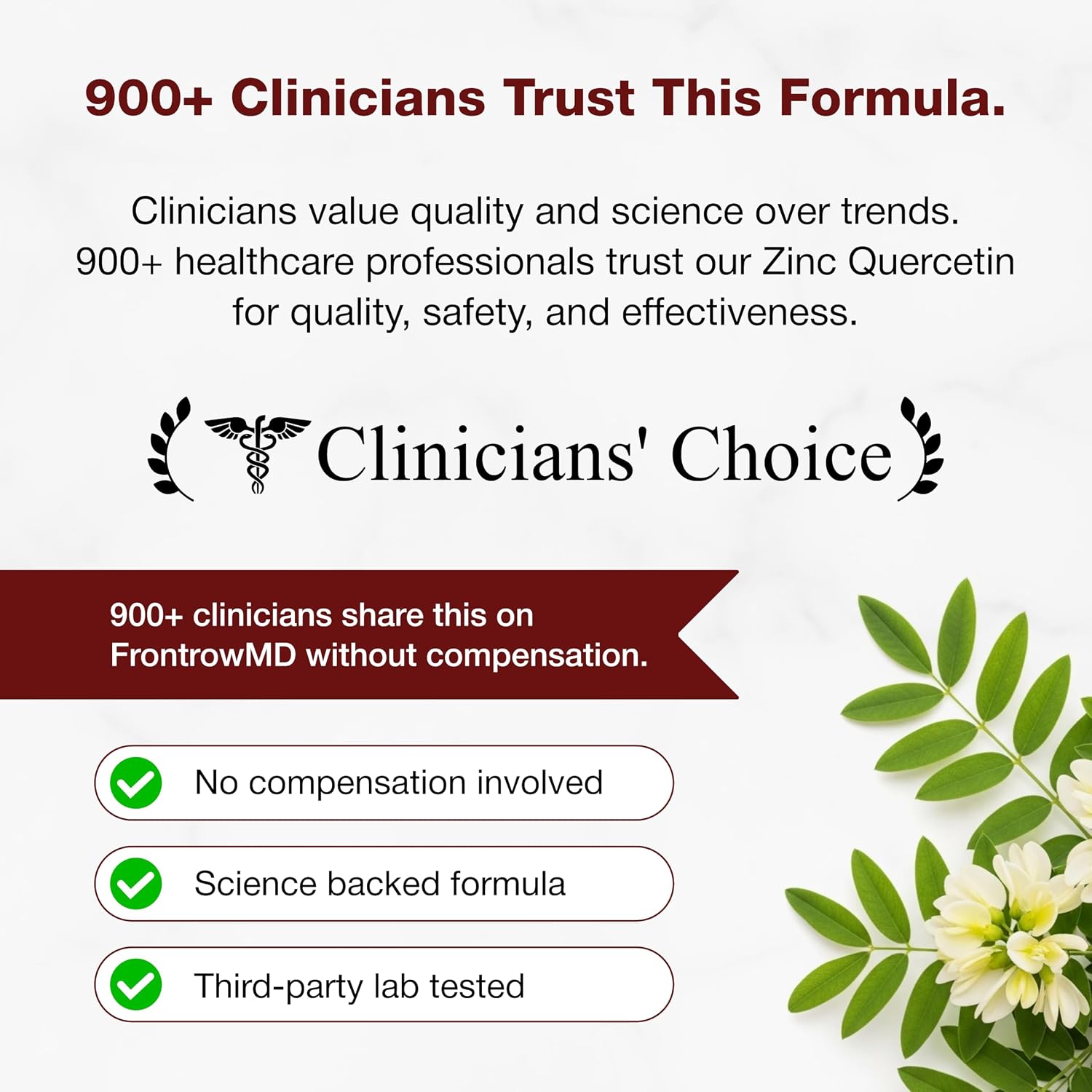 Detalle de Sandhu's SP-0066 Zinc Quercetin Supplement, 120 Veg Capsules, Third-Party Tested