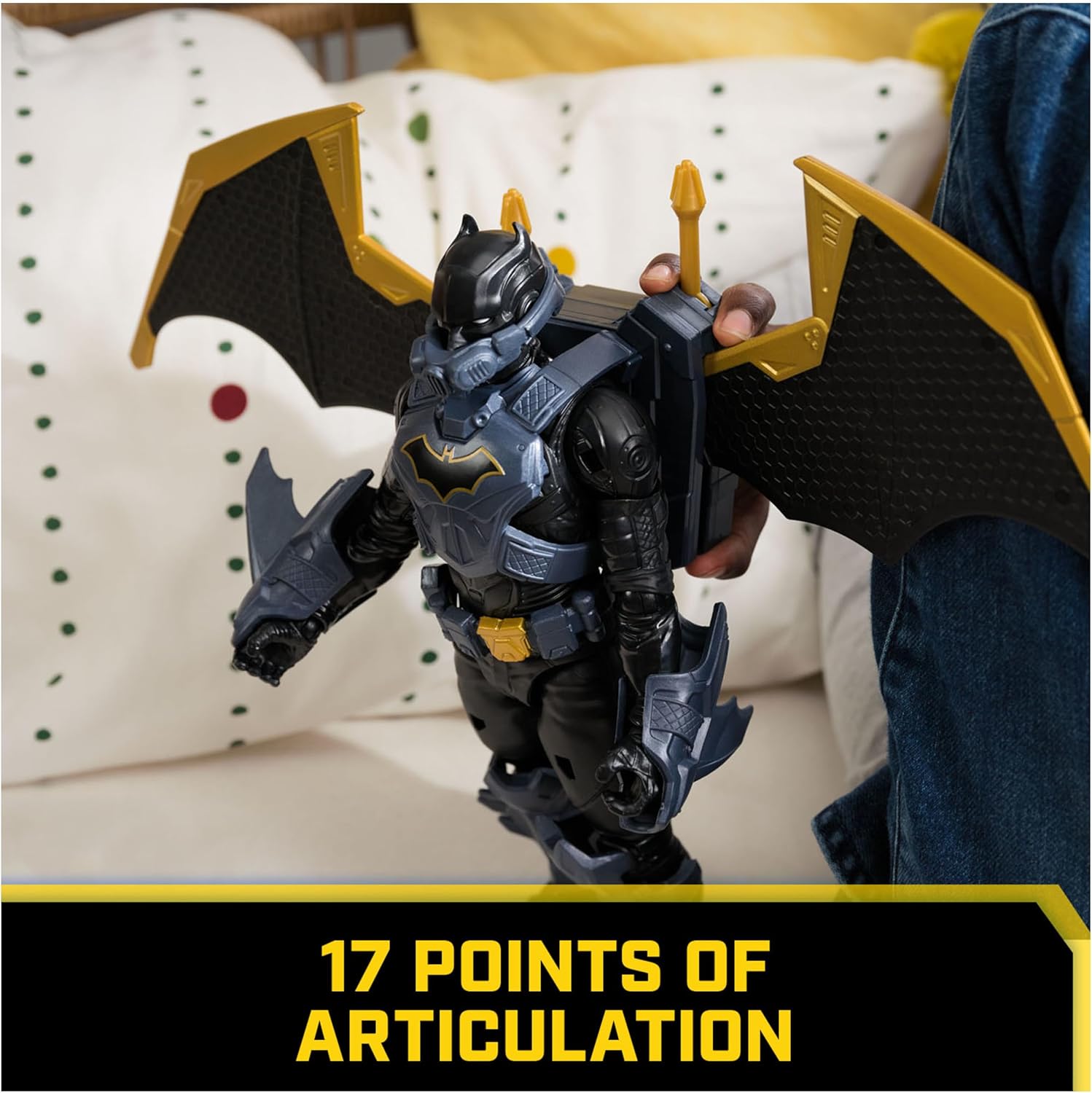 Thumbnail 3 de Night Sky Batman Action Figure (30 cm) with Expandable Wings – 17 Points of Articulation