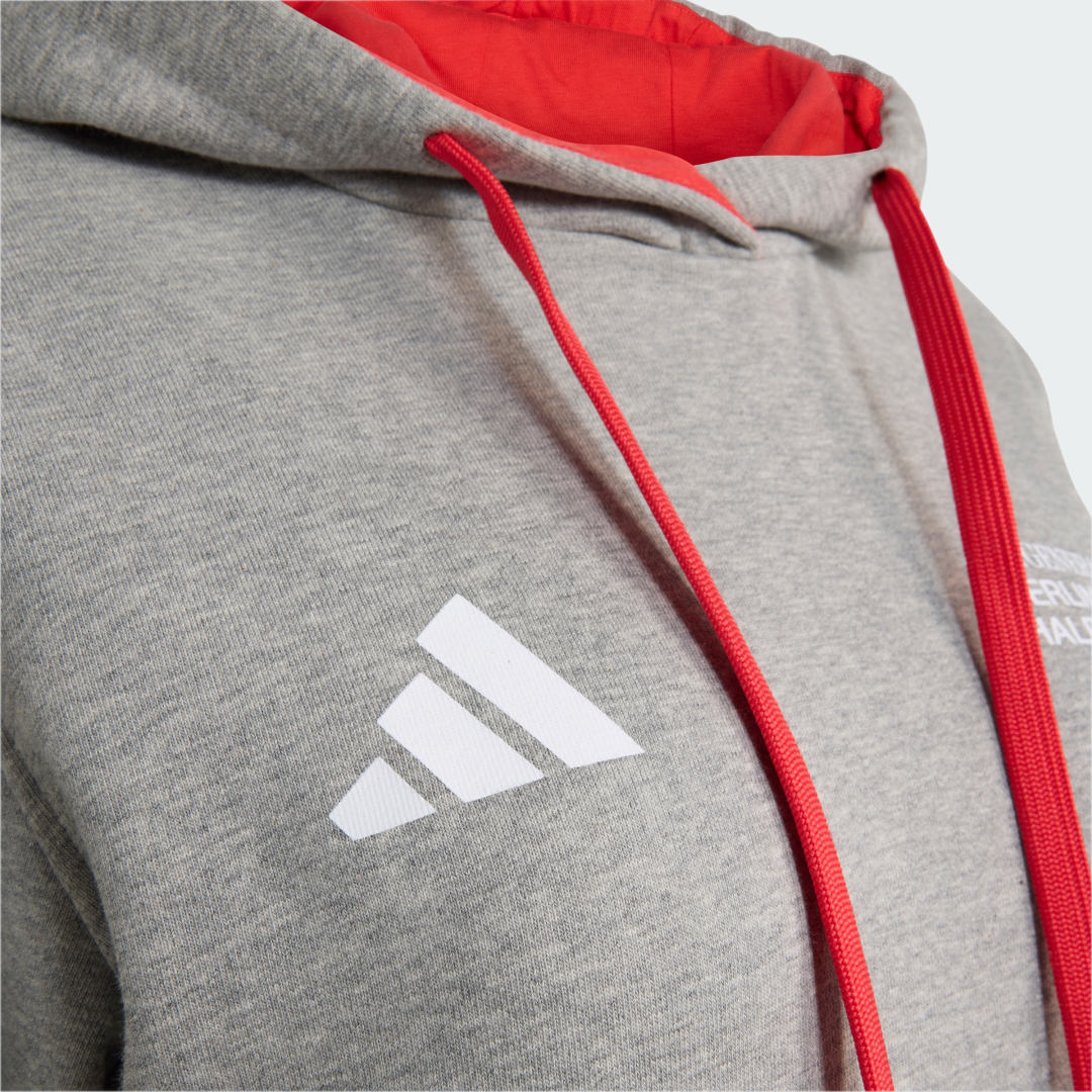 Detalle 2 de Adidas Berlin Half Marathon Hoody (gris) – para runners que buscan comodidad