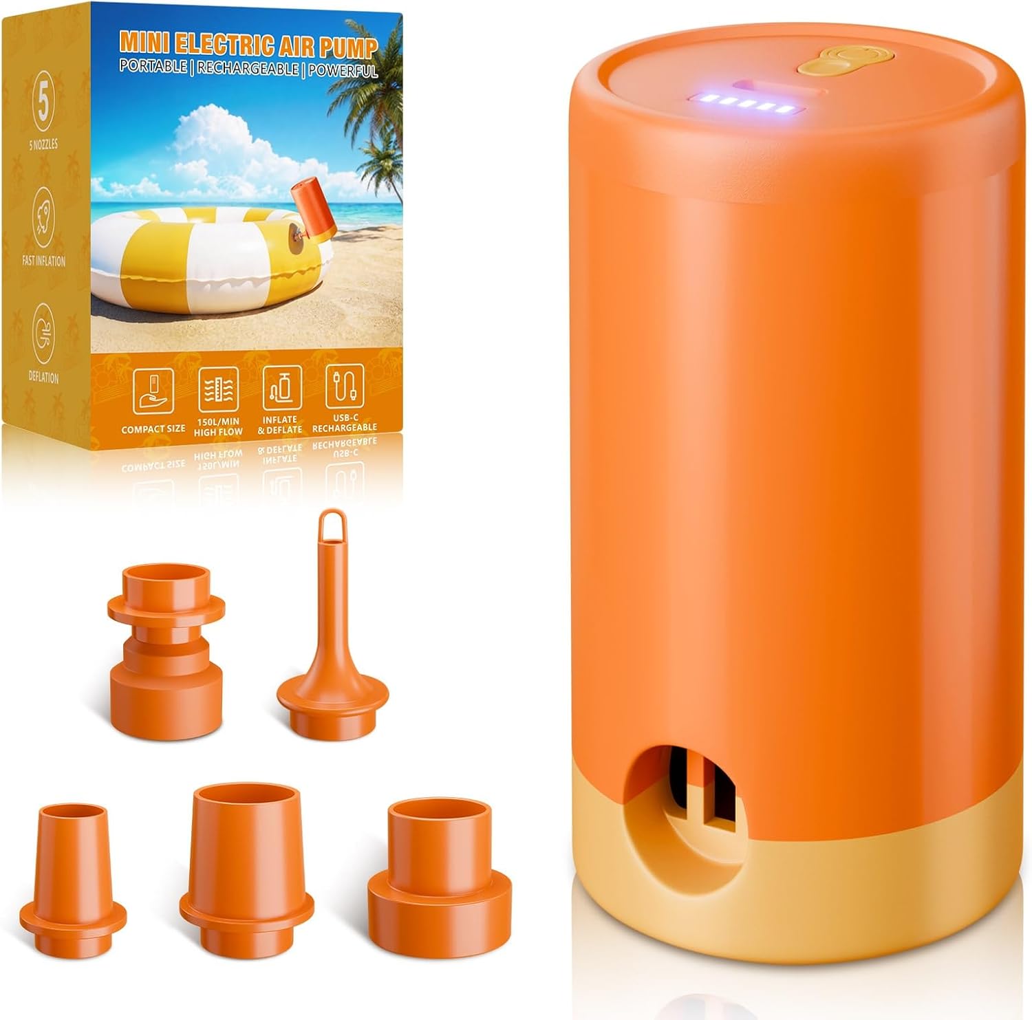 Detalle de CLOPAE Electric Mini Air Pump for Inflatables