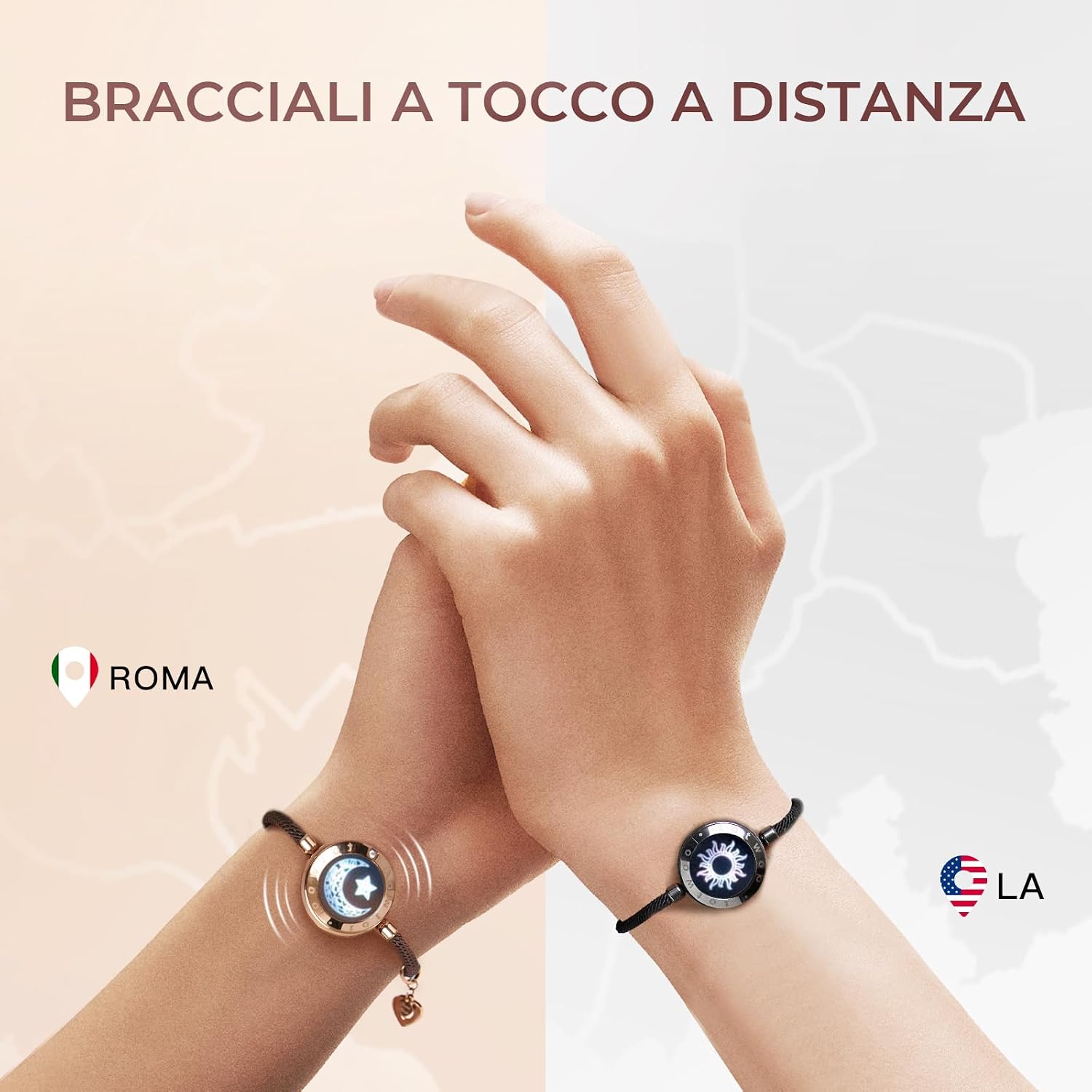 Thumbnail 1 de TOTWOO Bracciali per Coppie Bluetooth 3‑5 giorni