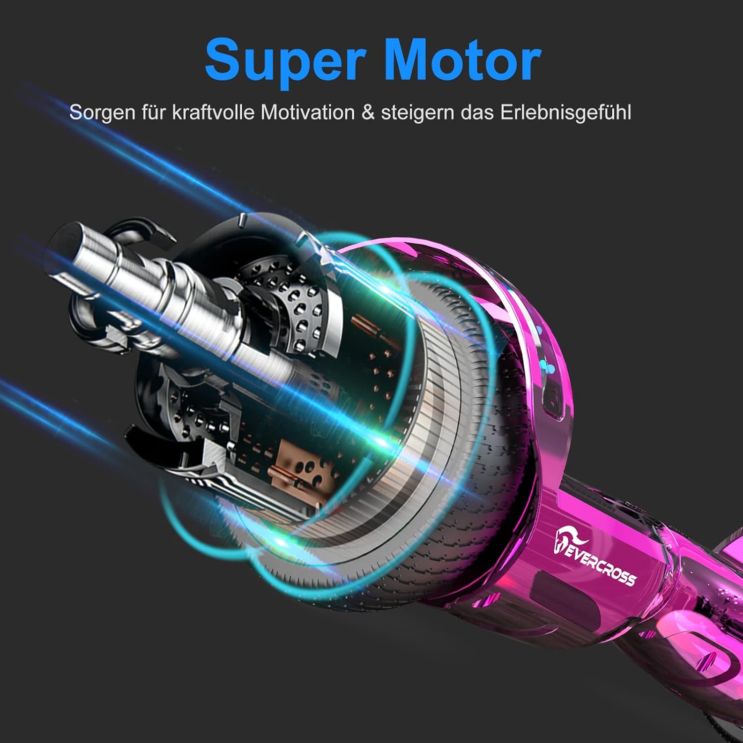 Thumbnail 3 de EVERCROSS 6,5" Hoverboard mit Sitz + Hoverkart – Bluetooth, LED, 4Ah Akku