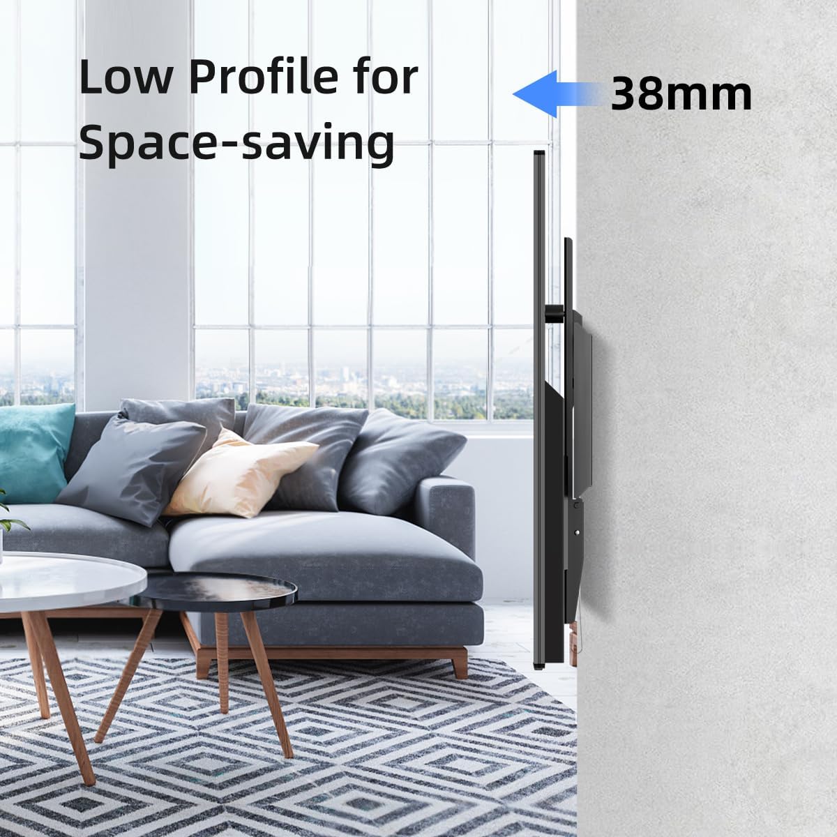 Detalle 2 de Suptek TV Wall Mount for 26–60 inch TVs (Max 400x400 VESA) with 10° Tilt