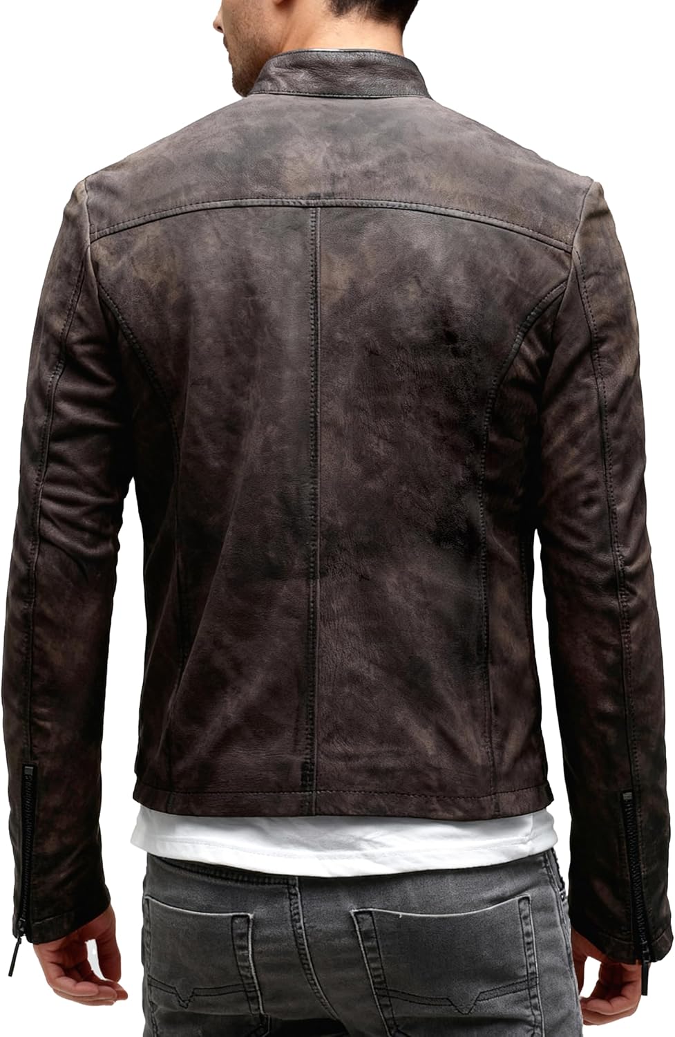 Thumbnail 4 de Crone Epic Lederjacke Cleane Basic Herren