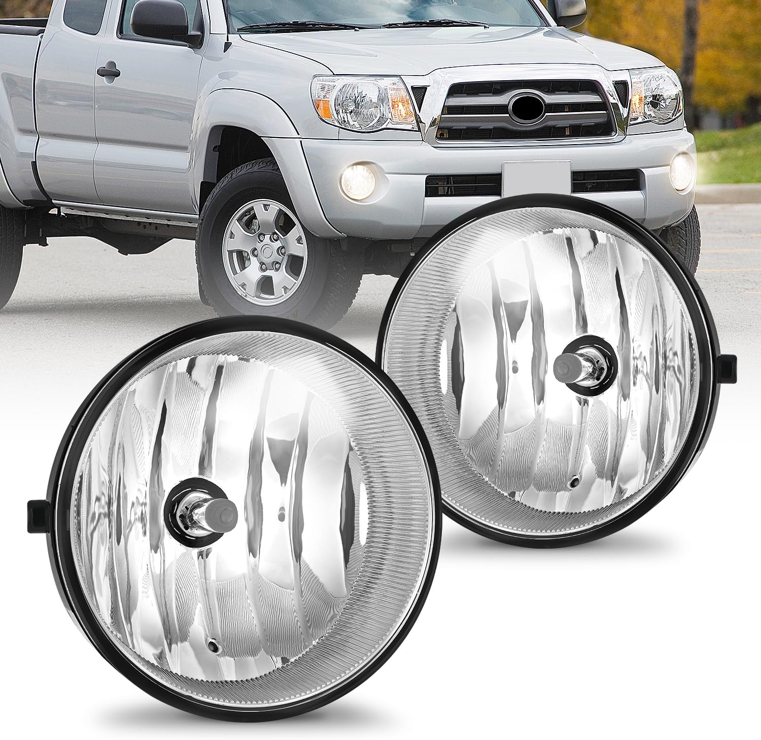 Detalle de Nilight Fog Light Assembly (H10 42W) Replacement for Toyota Tacoma, Tundra, Sequoia, and Solara