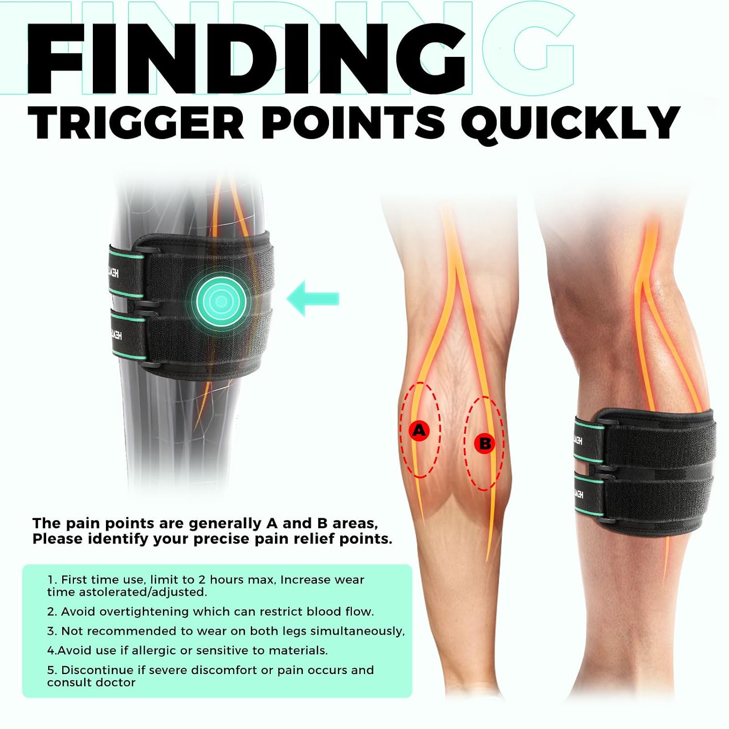 Detalle 1 de Sciatica nerve brace with 2 pads