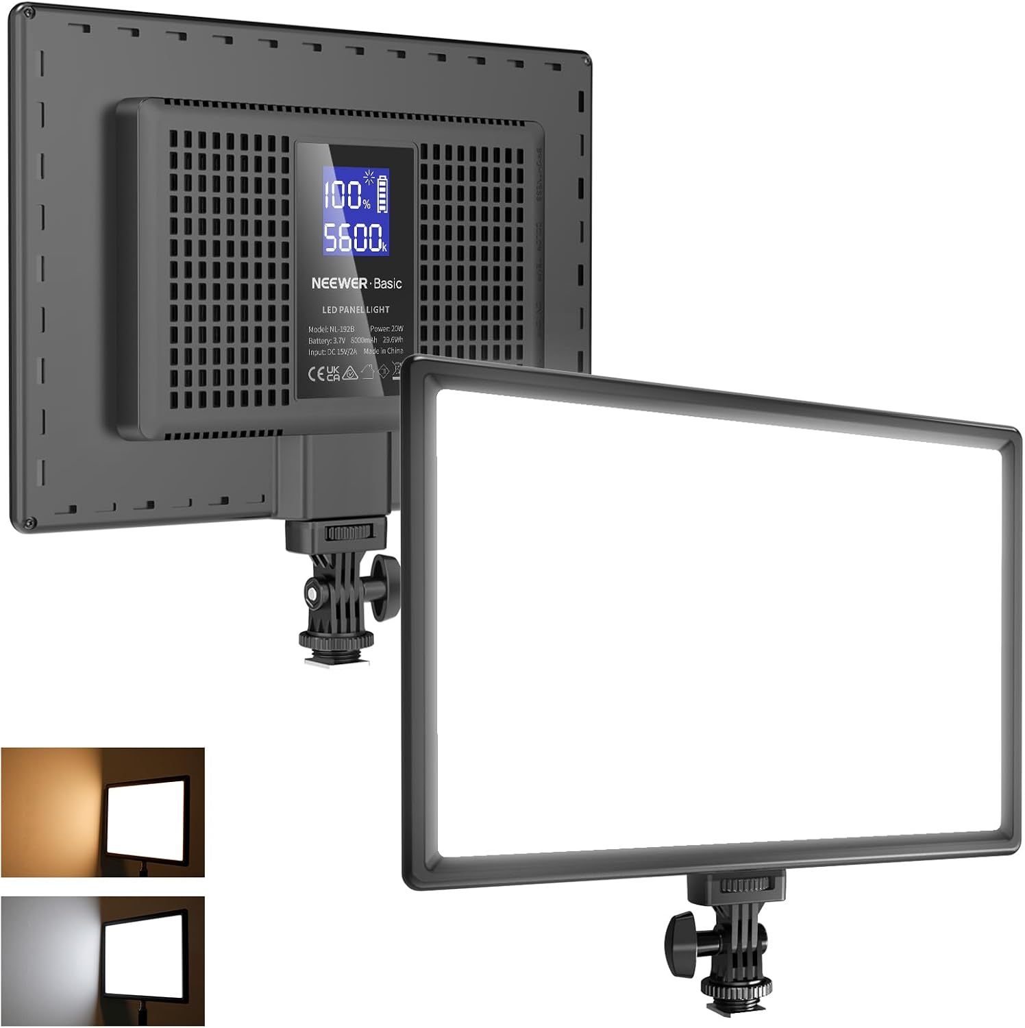 Detalle de NEEWER BASICS NL-192B 13" LED Video Light Panel, Bi-Color, 20W