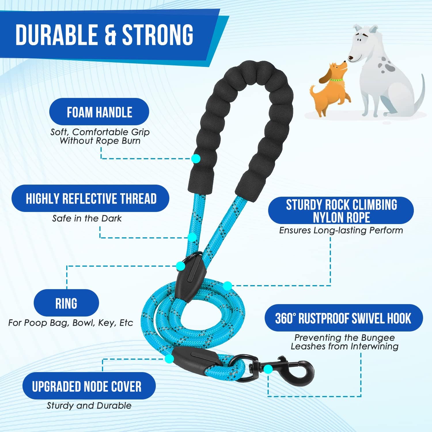 Detalle de Eyein Double Dog Lead No Tangle
