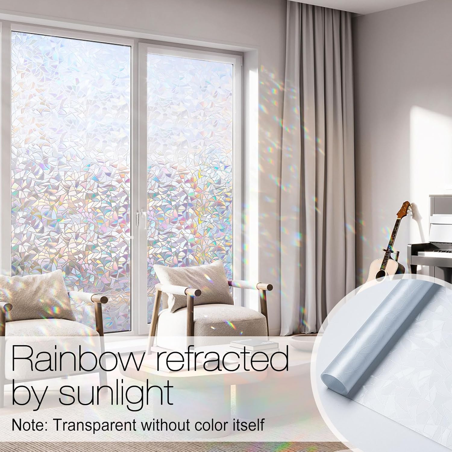Thumbnail 1 de rabbitgoo Window Privacy Film 17.5 x 78.7 in 🌈