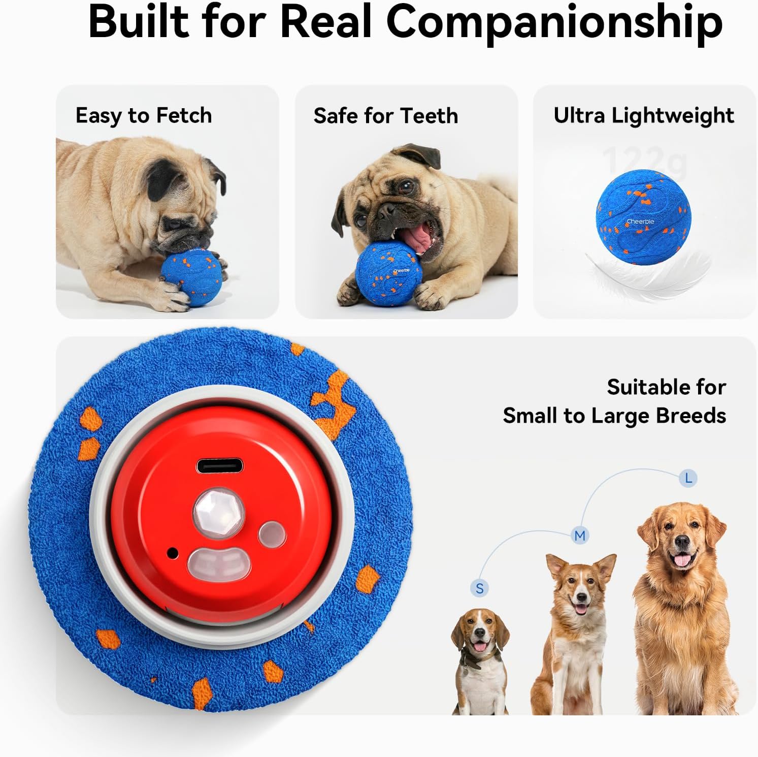 Thumbnail 6 de Cheerble Wicked Ball AIR Neo: Interactive Dog Ball for Medium & Large Dogs