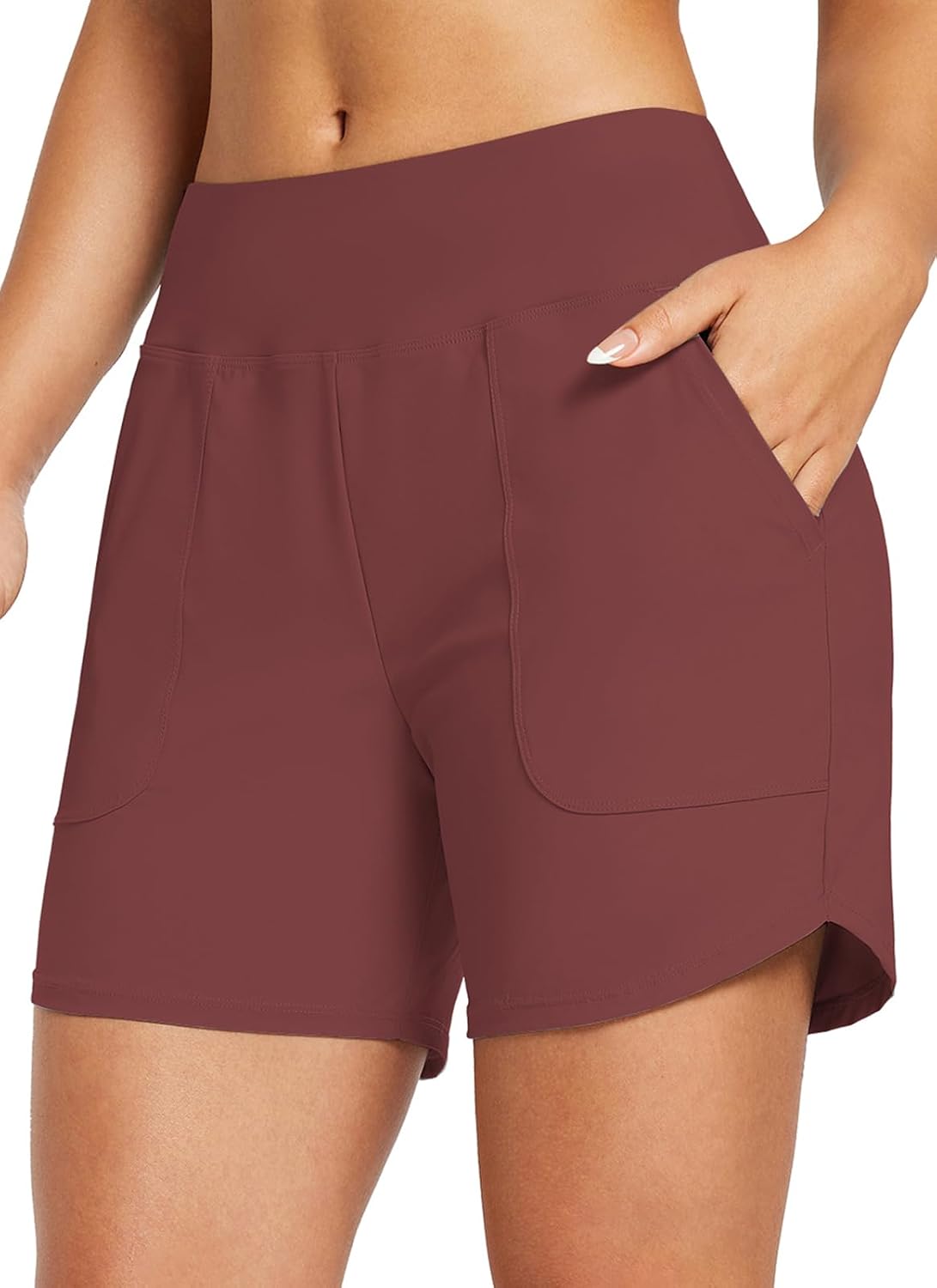Thumbnail 6 de baleaf Swim Shorts Women 5" High Waisted With Tummy Control and UPF 50+