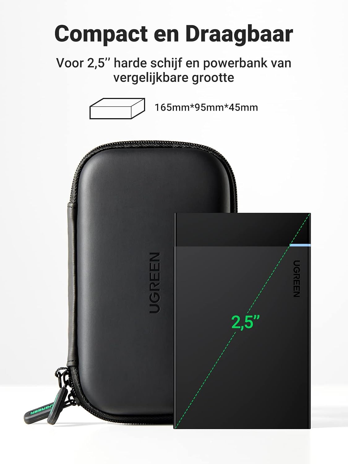 Thumbnail 6 de UGREEN opbergtas voor 2,5-inch harde schijven met drie vakken