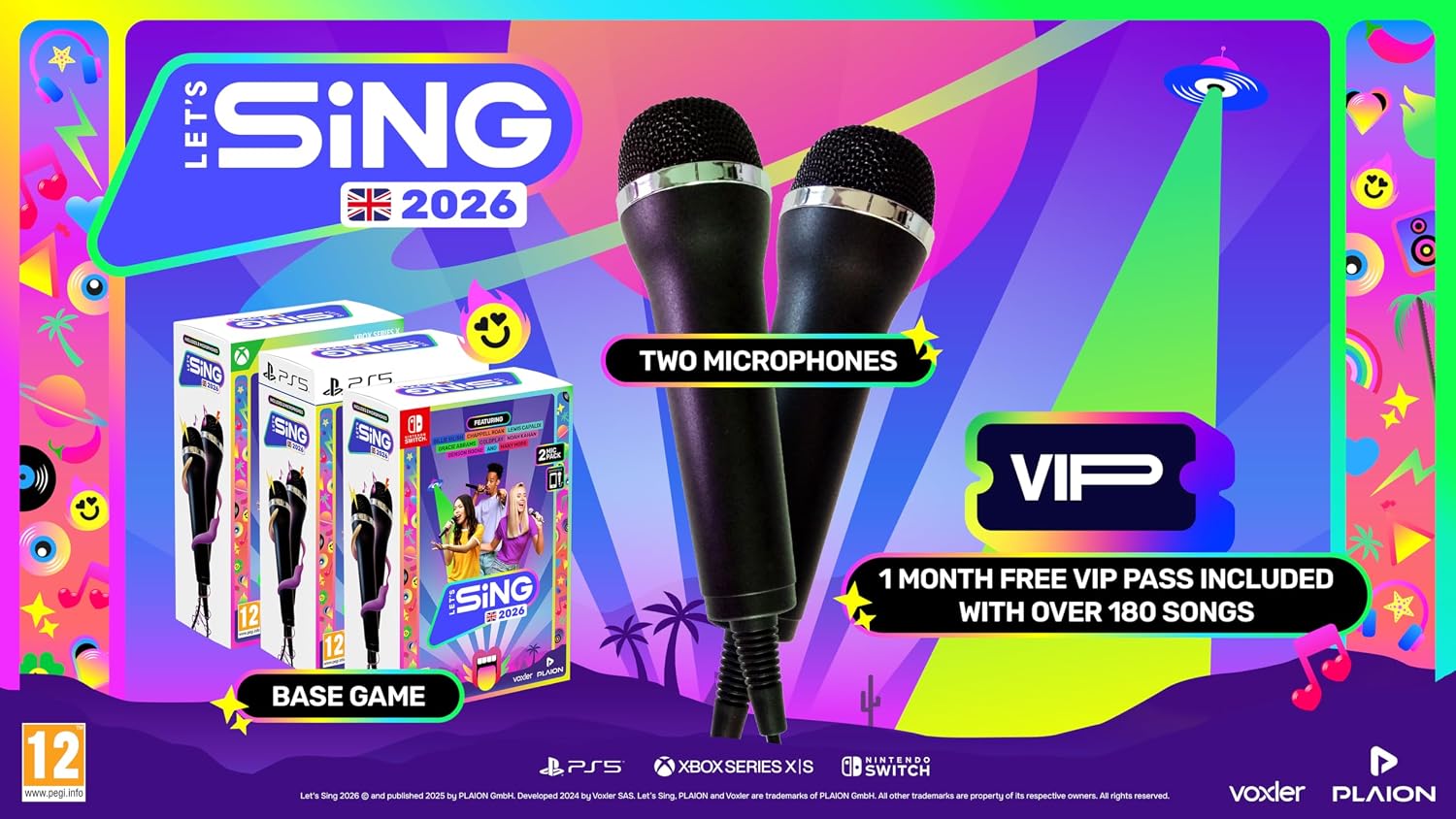 Detalle 2 de Let's Sing 2026 2-Mic Nintendo Switch