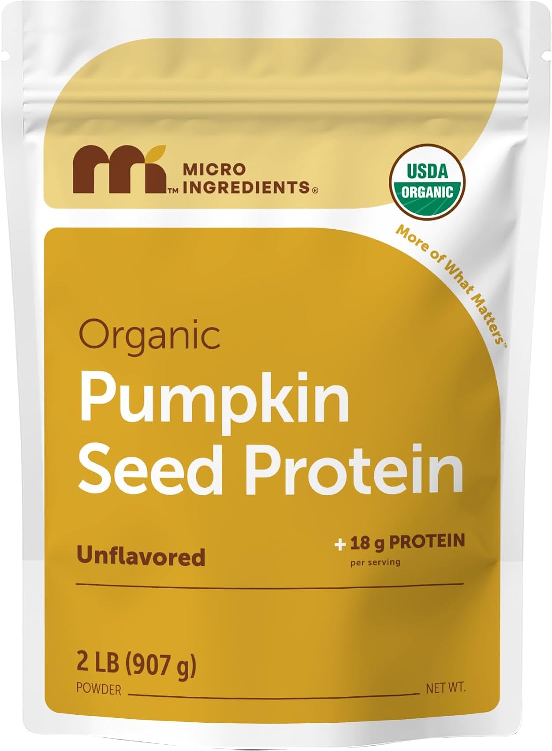 Detalle de Micro Ingredients Pumpkin Seed Protein Powder, 2 lb