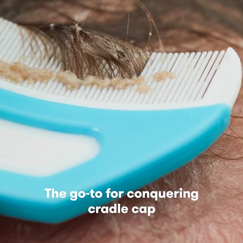 Detalle de Frida Baby The 3-Step Cradle Cap System with DermaFrida The FlakeFixer, Sponge, Brush, Comb & Storage Stand