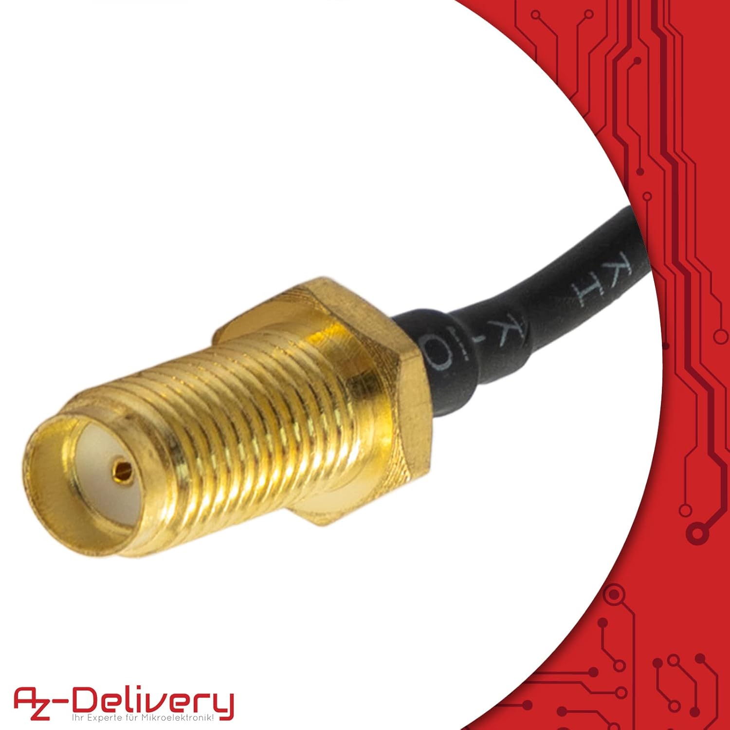Thumbnail 1 de Lot de 5 câbles coaxiaux AZDelivery IPEX vers SMA (pigtail) — 10 cm