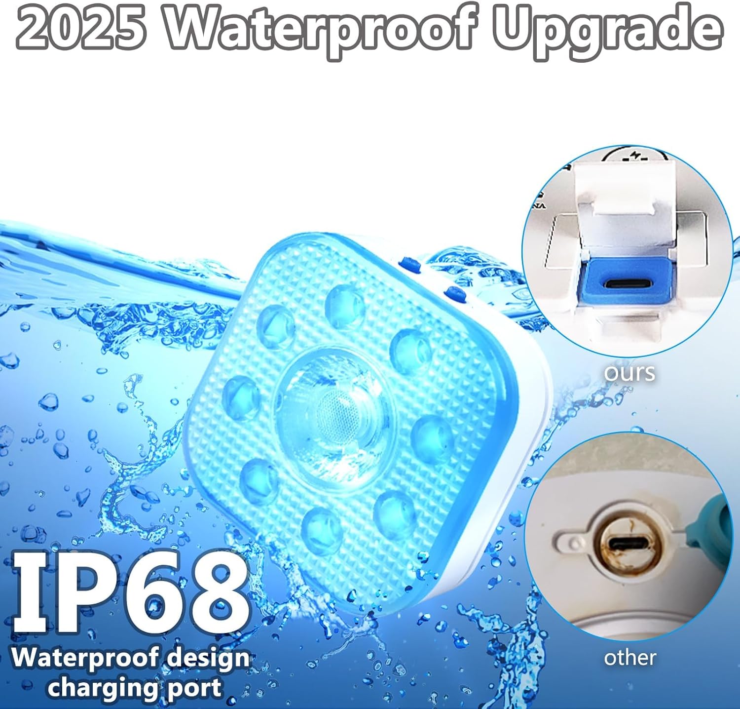 Thumbnail 1 de HL Poolbeleuchtung Unterwasser-Licht mit Fernbedienung (2 Stück) – RGB, magnetische oder selbstklebende Befestigung