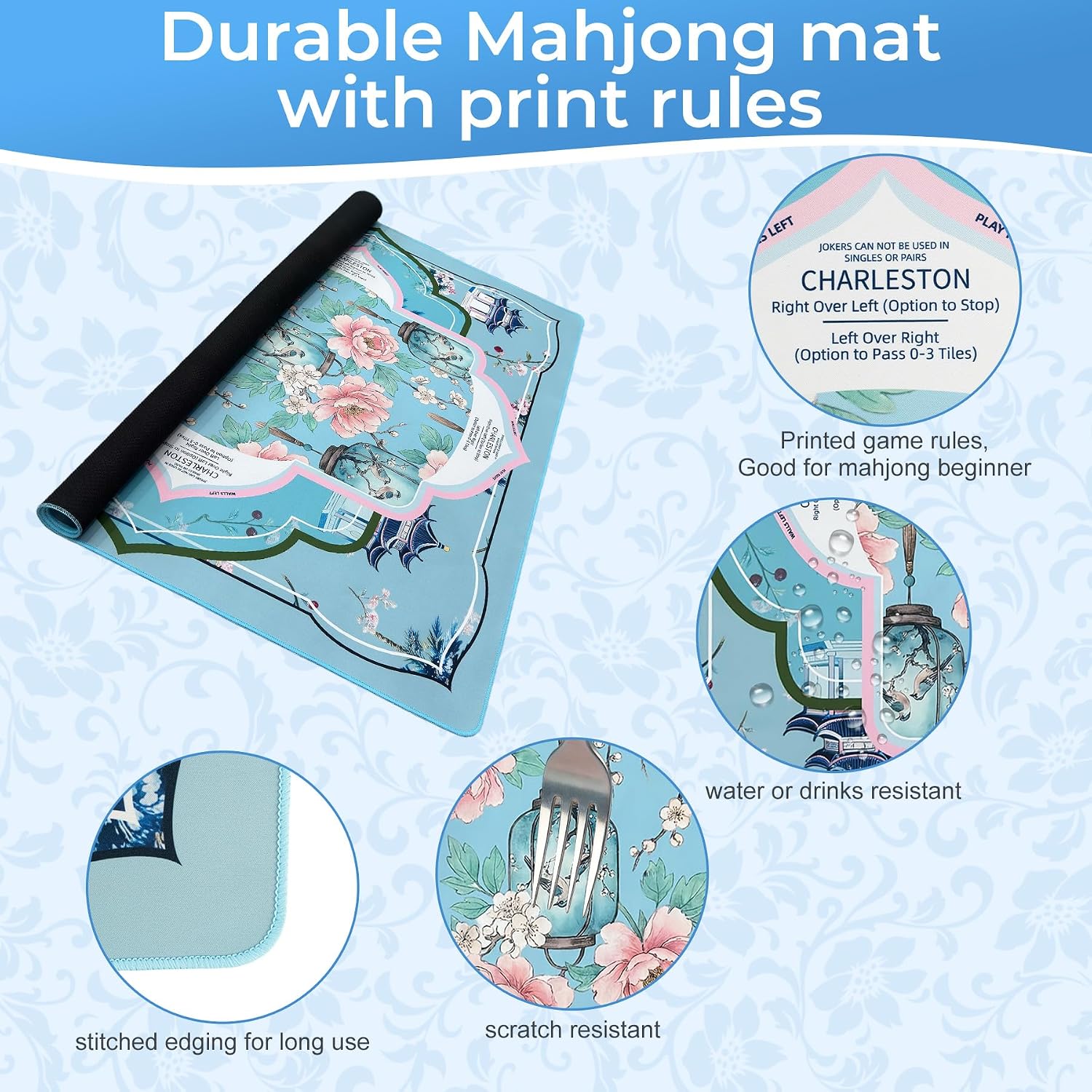 Detalle 2 de American Mahjong Mat 31.5 x 31.5 in.