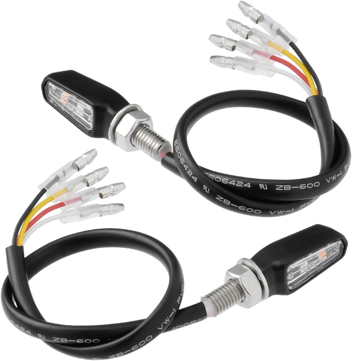 Detalle de ジータレーシング 701 LED フラッシャー G4814 バイク用テールランプ一体型ウインカー、クリアレンズ・アルミ合金ボディ