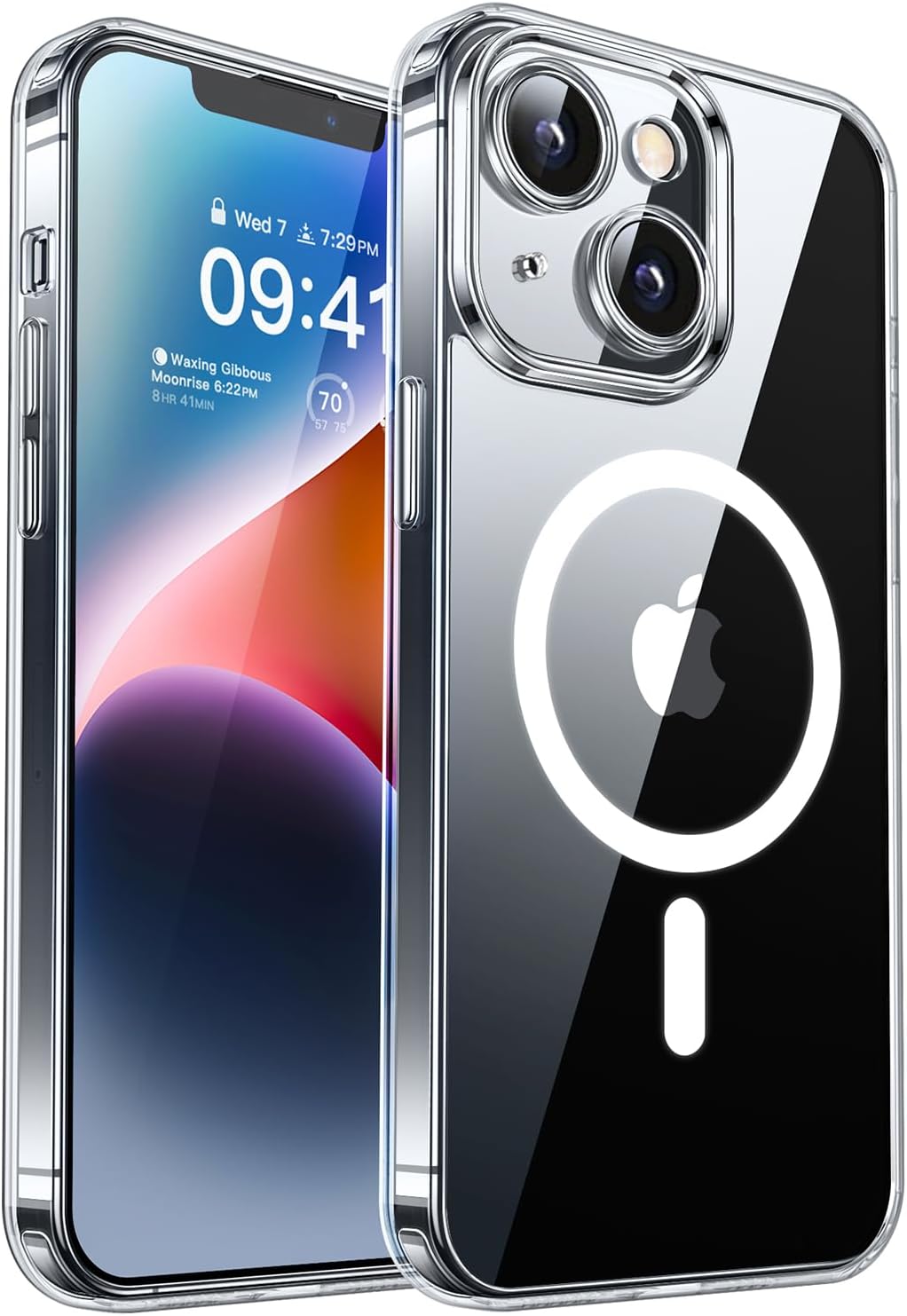 Detalle de CANSHN Magnetica Cover per iPhone 14 (6,1") – protezione fotocamera a copertura totale eMagSafe