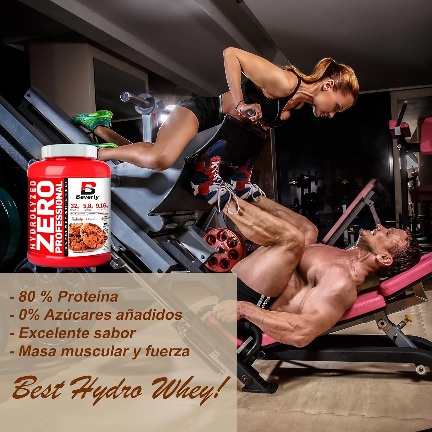 Thumbnail 3 de Beverly HYDROLYZED ZERO Proteína de Suero, 80%, Chocolate💪