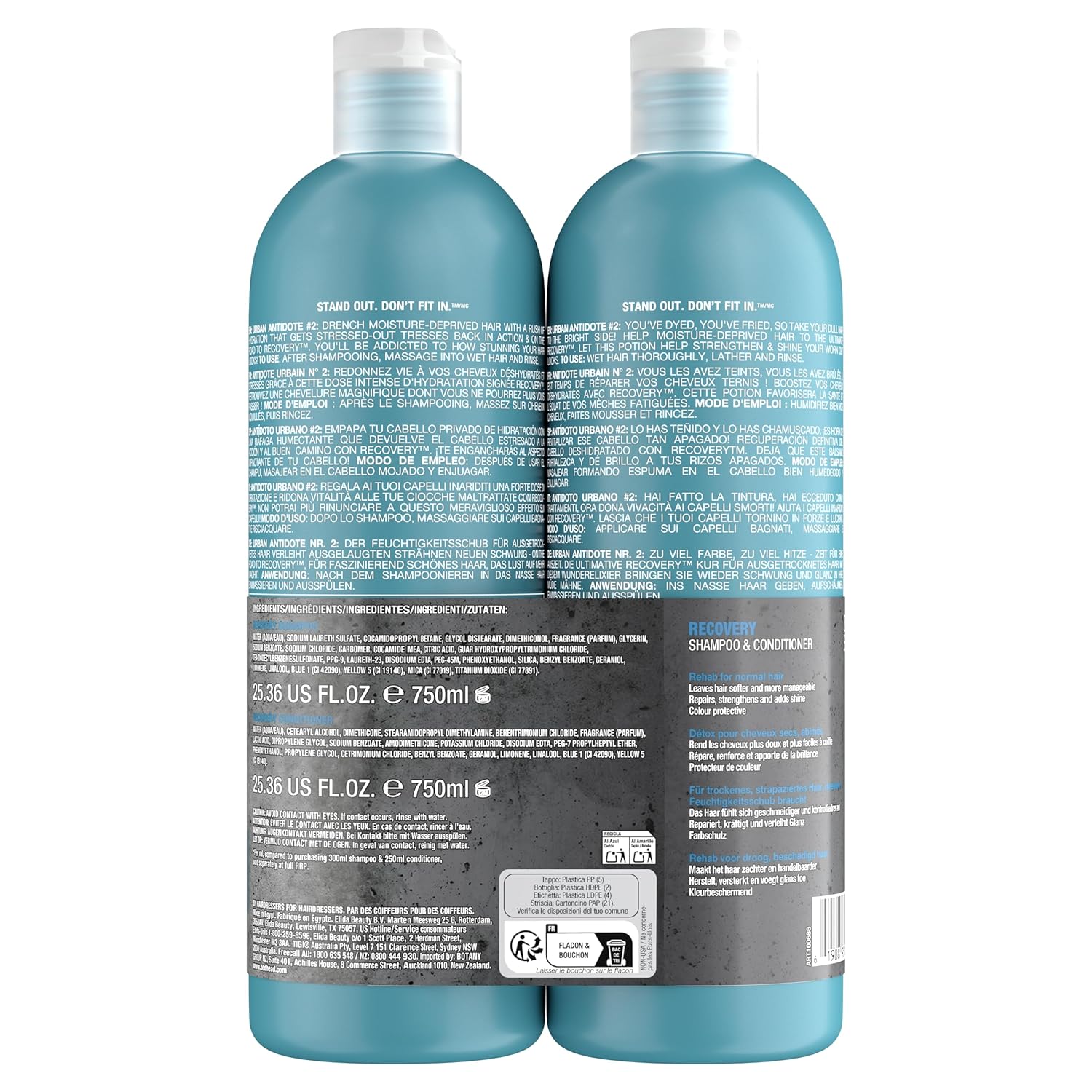 Detalle 2 de Bed Head by TIGI Recovery Set 2 x 750 ml