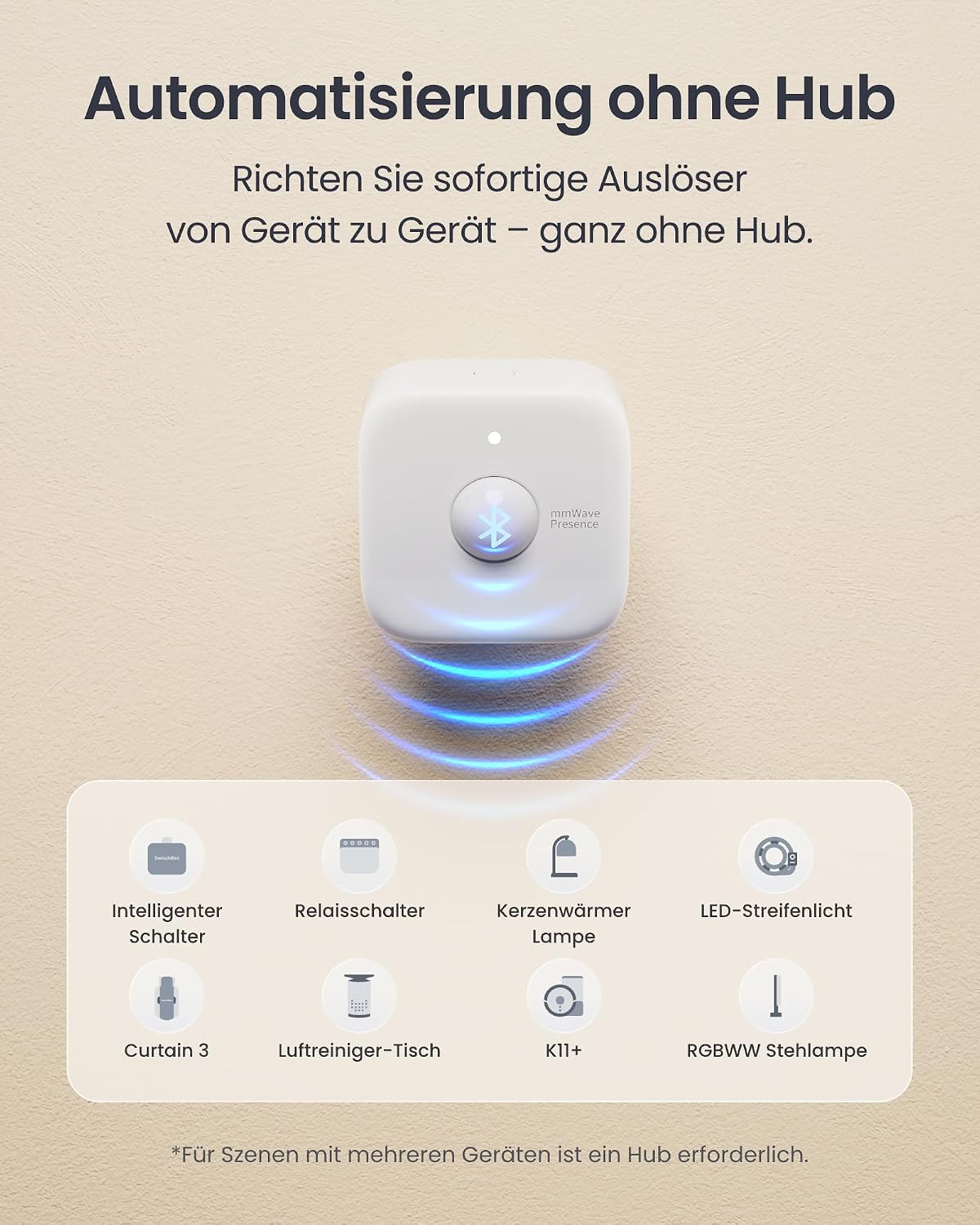 Thumbnail 6 de SwitchBot Smart mmWave Radar Bewegungssensor 2 Jahre