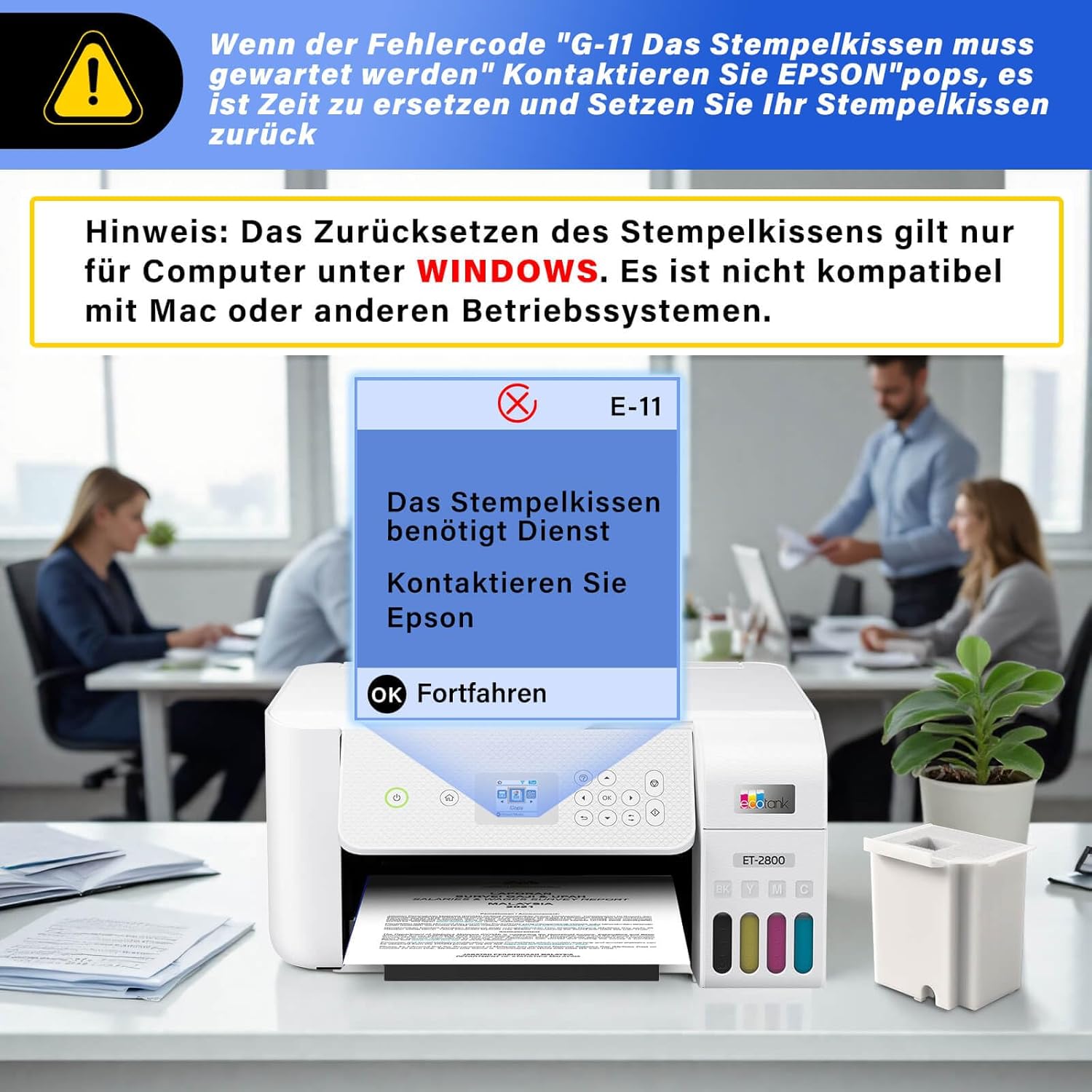 Thumbnail 2 de Ersatz-Resttintenkissen für Ecotank ET-4800 2er-Pack