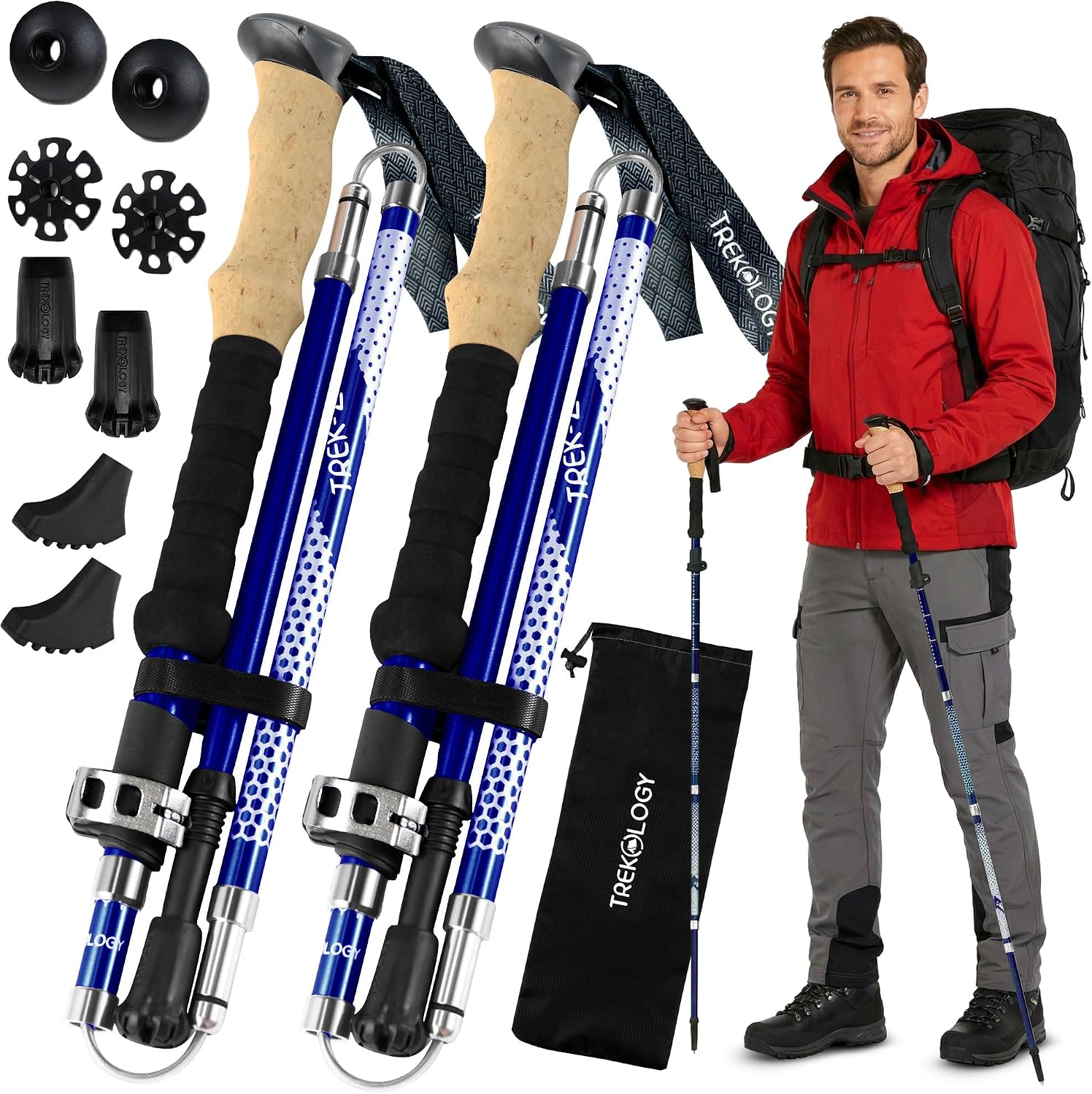 Detalle de Trekology Trek-Z Collapsible Trekking Poles 100-120cm