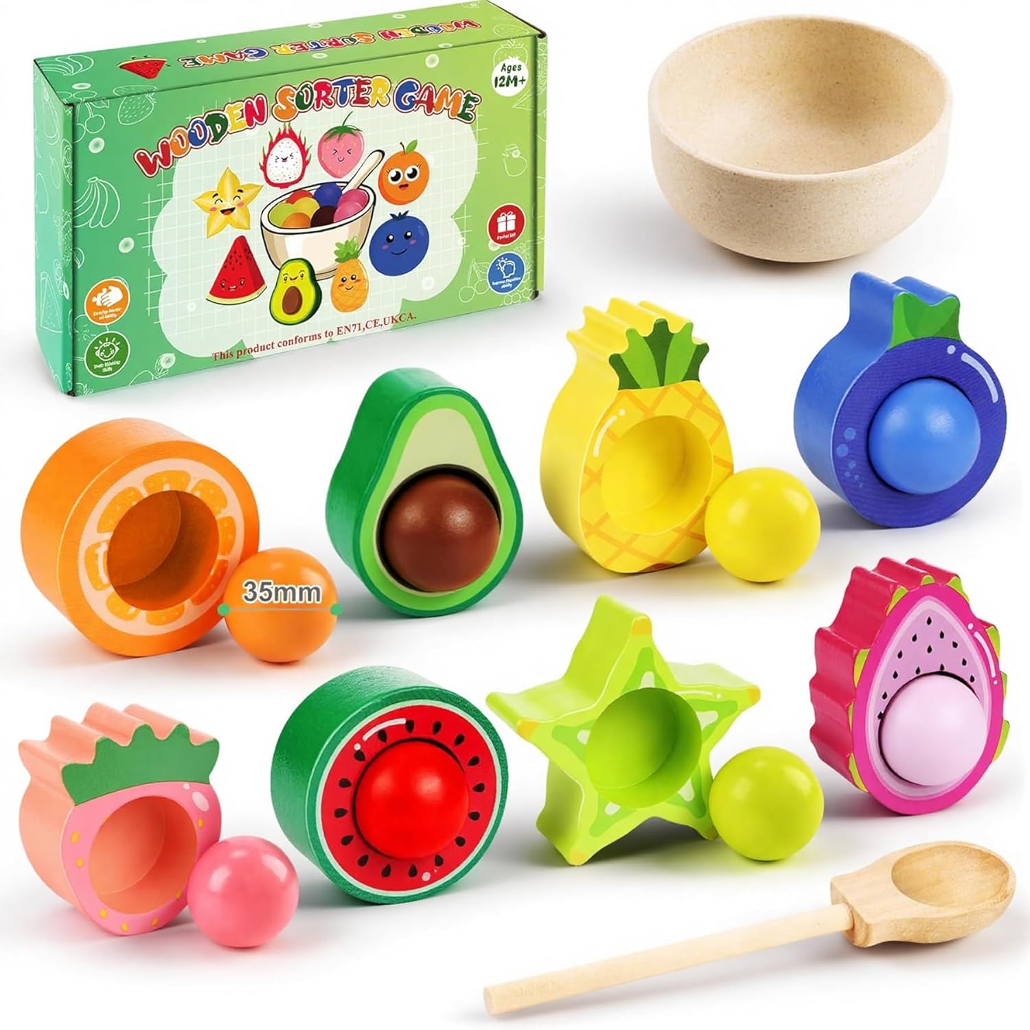 Thumbnail 6 de Seagoal Montessori Toys Wooden Sorting Set for Toddlers