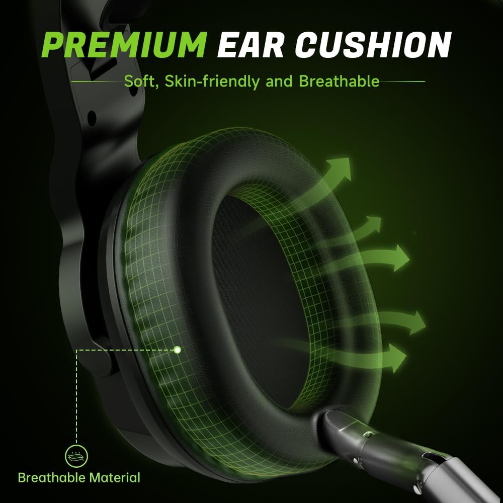 Detalle de Acer Wireless Gaming Headset with Tri-Mode Connectivity for PS5, PC, and More
