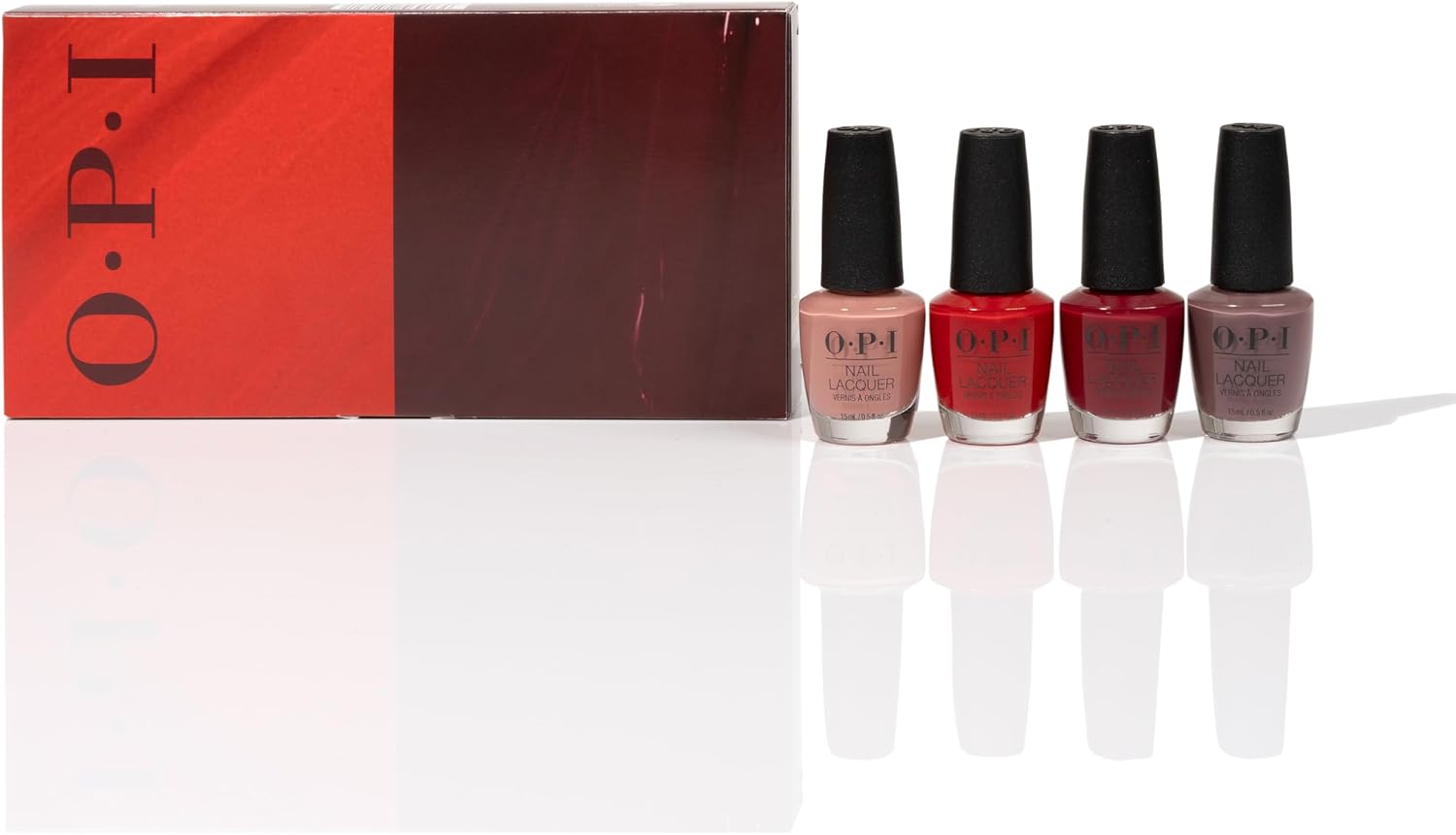 OPI Cult Classics Collection: You Don't Know Jacques, Malaga Wine, Barefoot in Barcelona & Big Apple Red