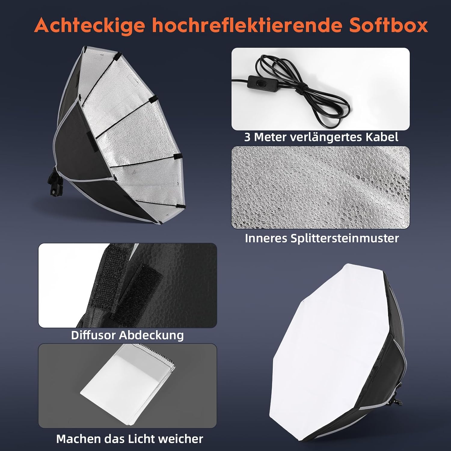 Detalle 2 de FGen Softbox 50cm Oktagonal