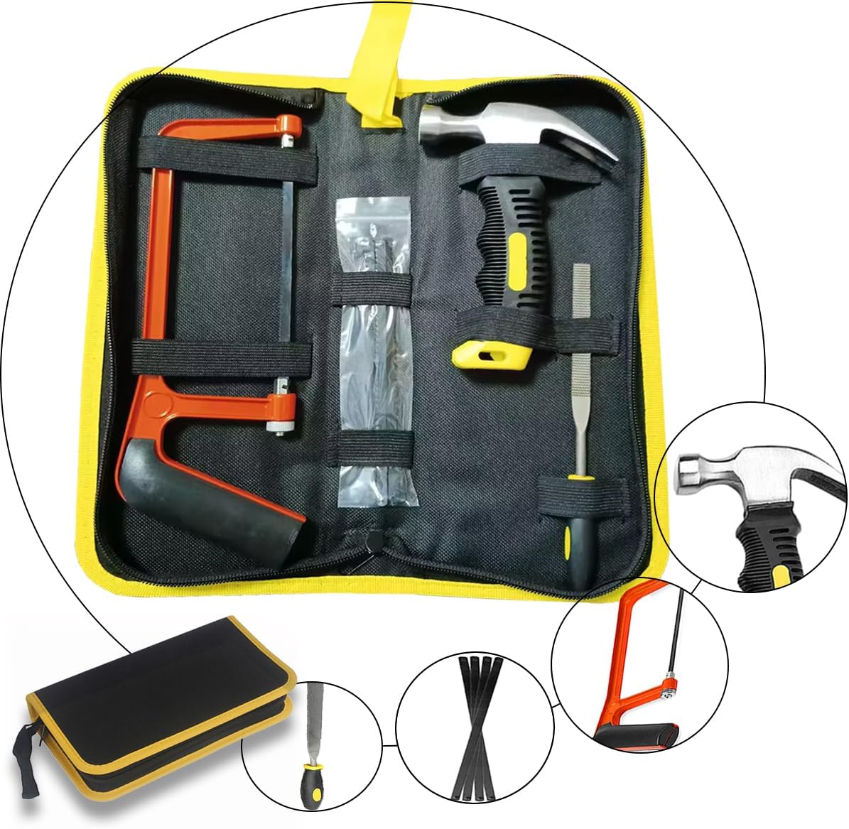 Thumbnail 4 de QeeHeng Kids Real Tool Kit: 8-Piece Beginner's Real Tools Set for Young Builders