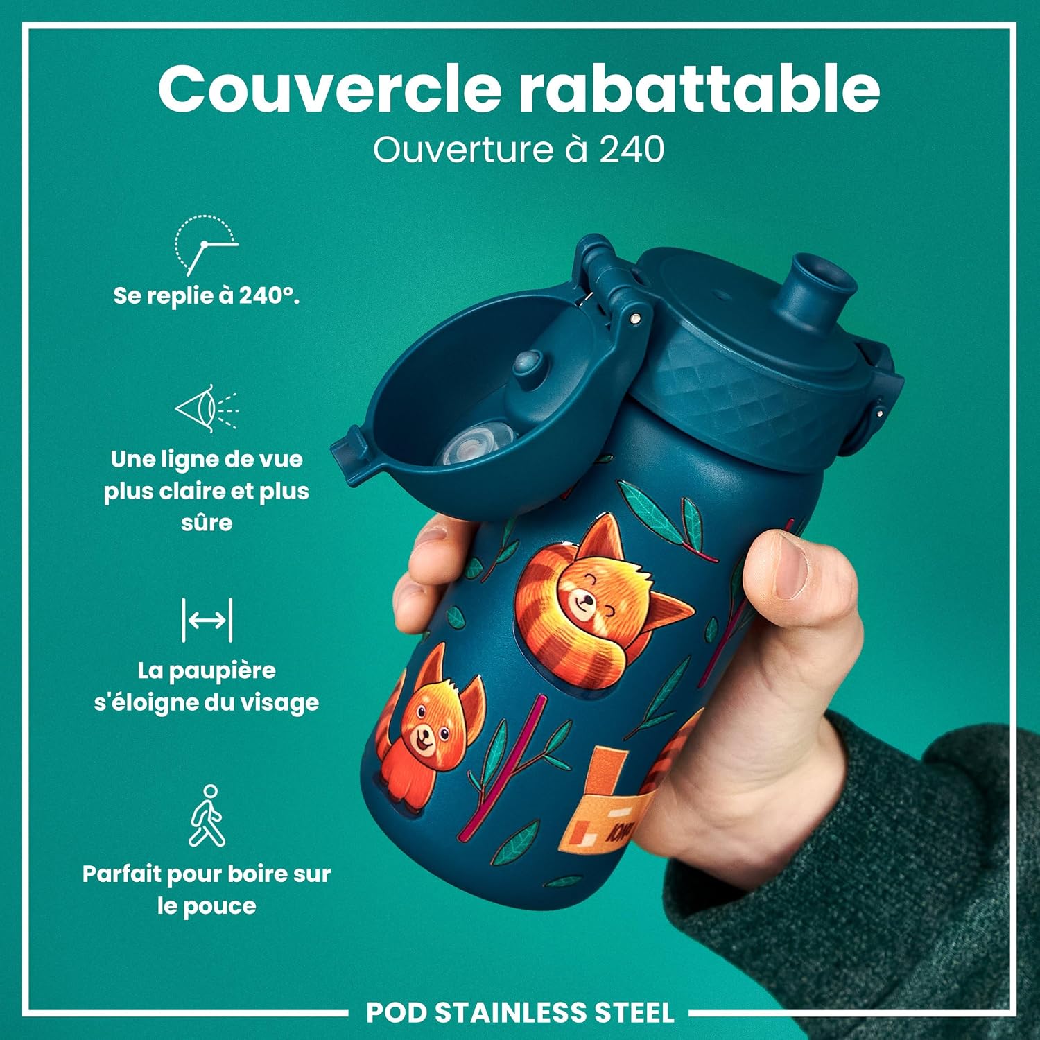 Thumbnail 3 de Ion8 Gourde Enfant 400 ml 🥤