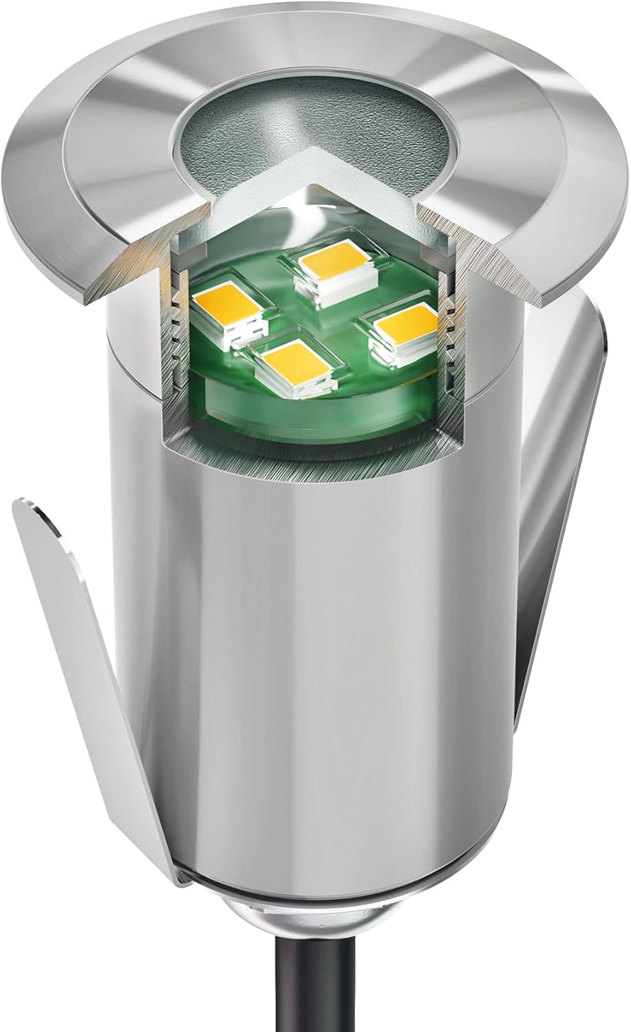 Thumbnail 1 de Ledscom.de 3 pezzi GLOX: incasso a pavimento LED per esterni, IP67, Ø 35 mm