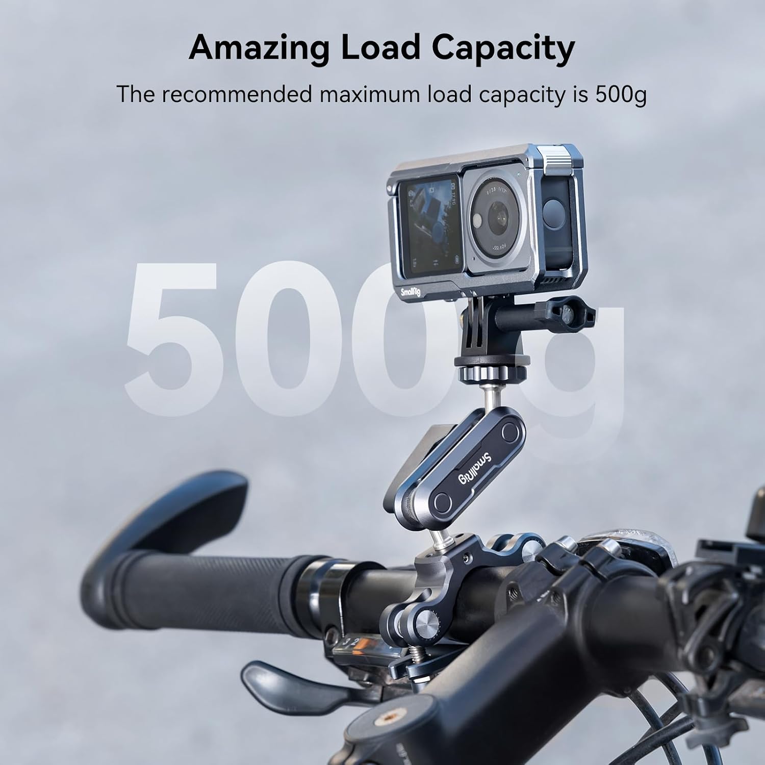Detalle de SMALLRIG Motorrad Halterung 4191 für Action-Cameras am Lenker (für GoPro, Insta360, DJI)