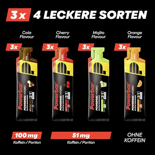 Detalle 2 de Powerbar PowerGel Hydro Multi‑Flavourbox 12x67 ml – High Carb Energie Gel + Natrium