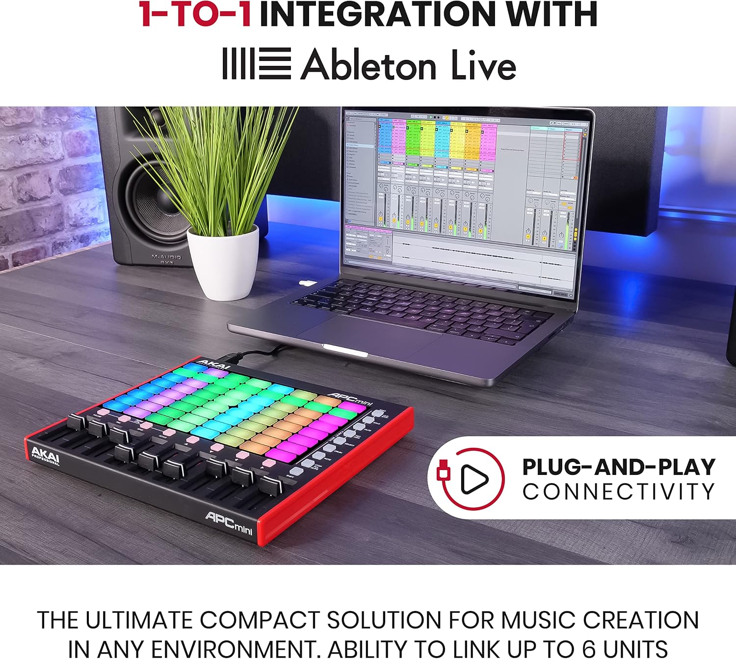 Detalle de Akai Professional MIDI pad controller with 64 RGB pads
