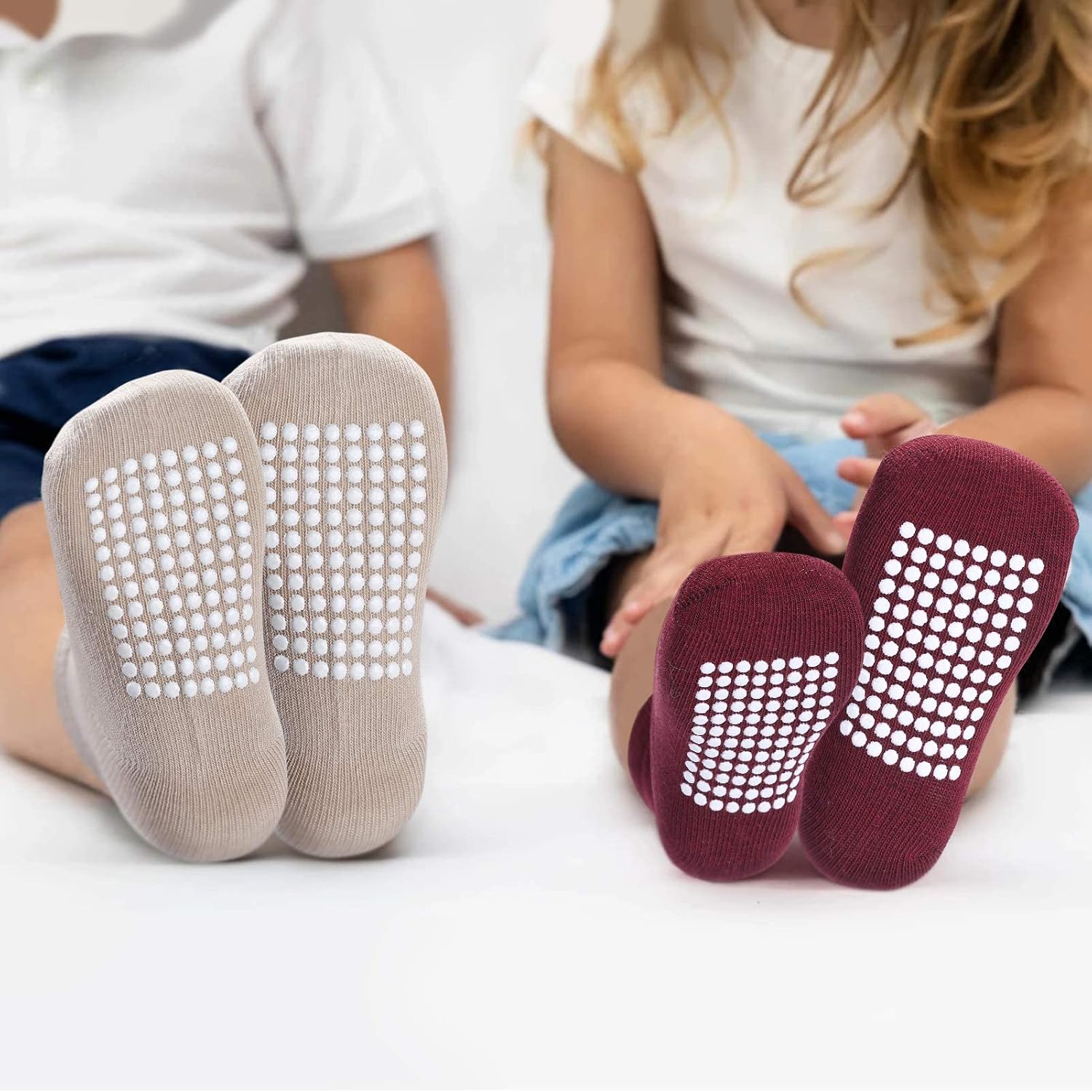 Thumbnail 4 de JAKIDAR 12 Pack Baby Toddler Socks Non Slip