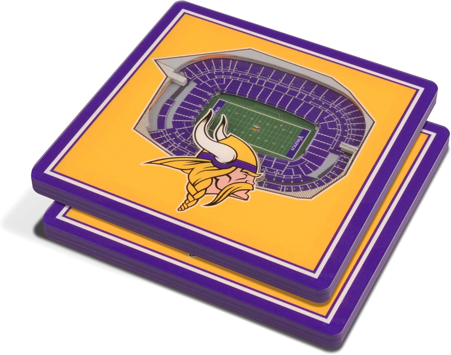 Thumbnail 6 de YouTheFan NFL Indianapolis Colts 3D StadiumView Coasters (Lucas Oil Stadium) — 4" x 4" 3D acrylic drink coasters