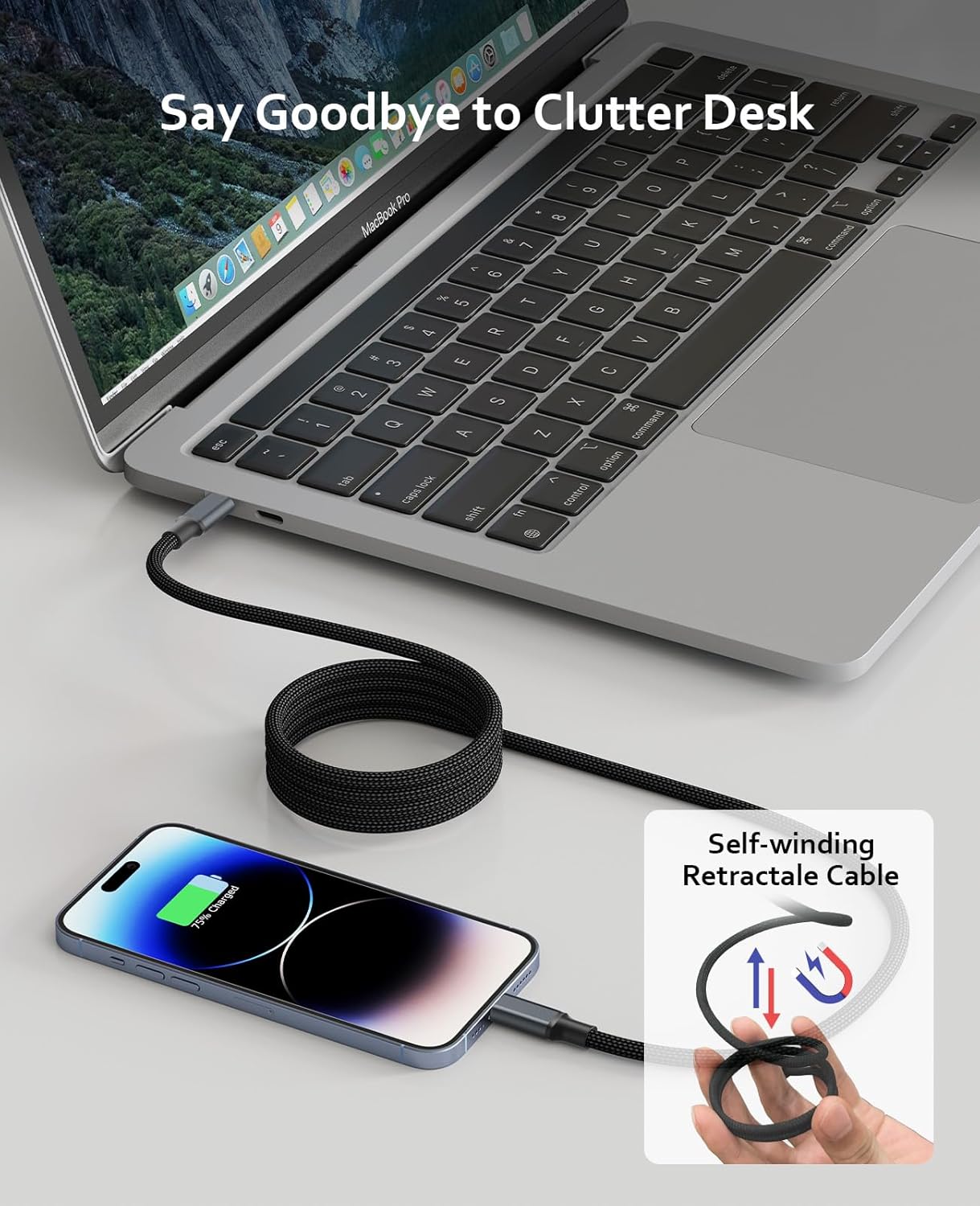 Thumbnail 3 de Magtame Cable USB 4 240W 🔌, 1M, Soporte 8K y 4K