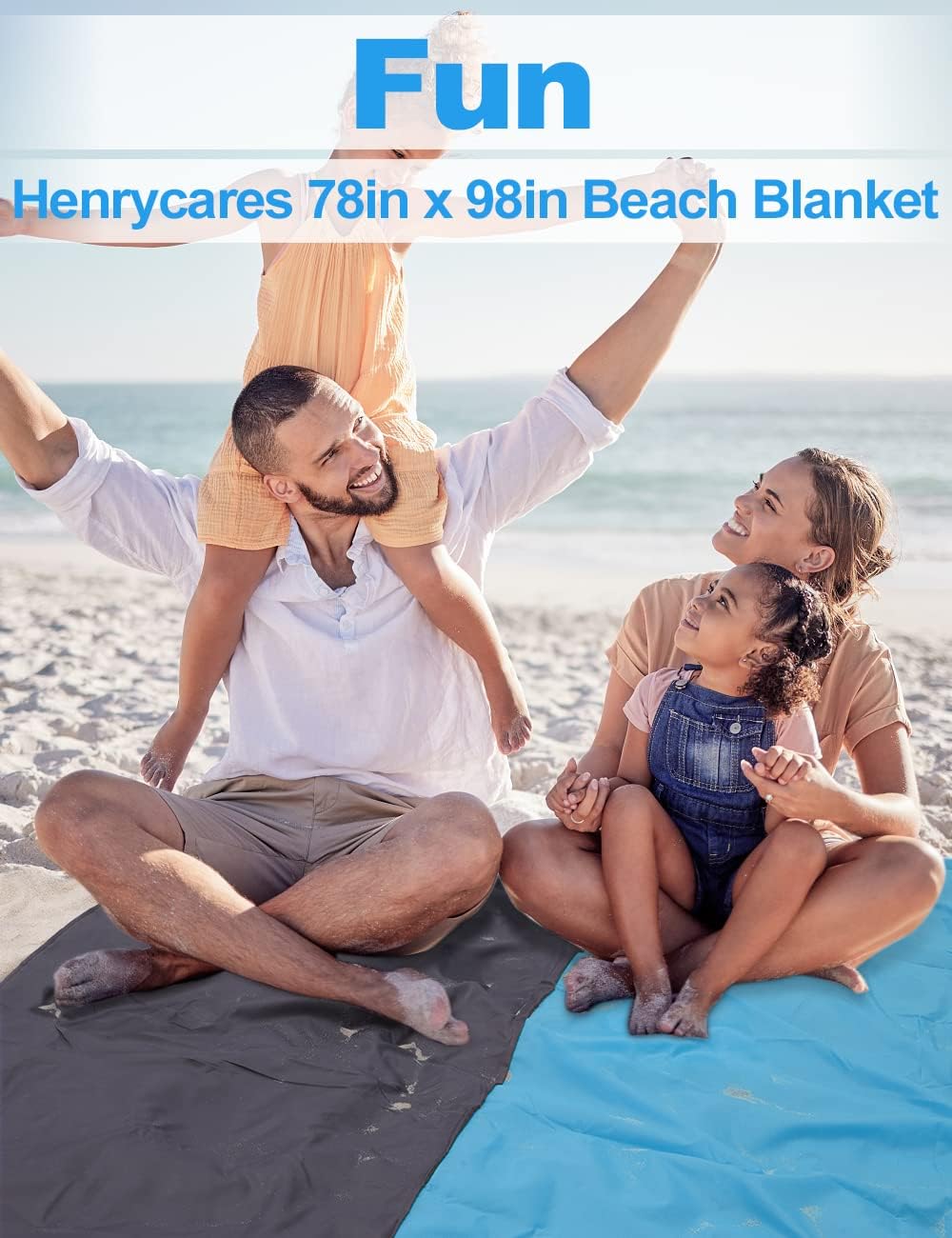 Thumbnail 1 de Henrycares Beach Blanket Picnic Blanket, Extra Large 250 x 200cm