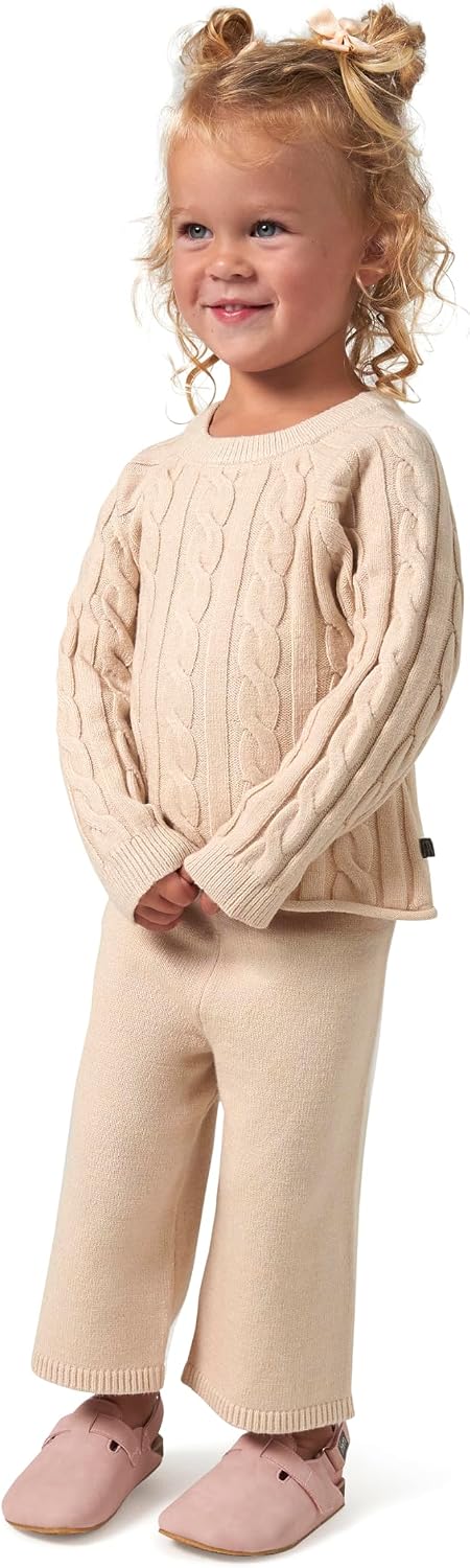 Detalle 1 de Modern Moments by Gerber Toddler Sweater and Wide-Leg Pants Set, 3T