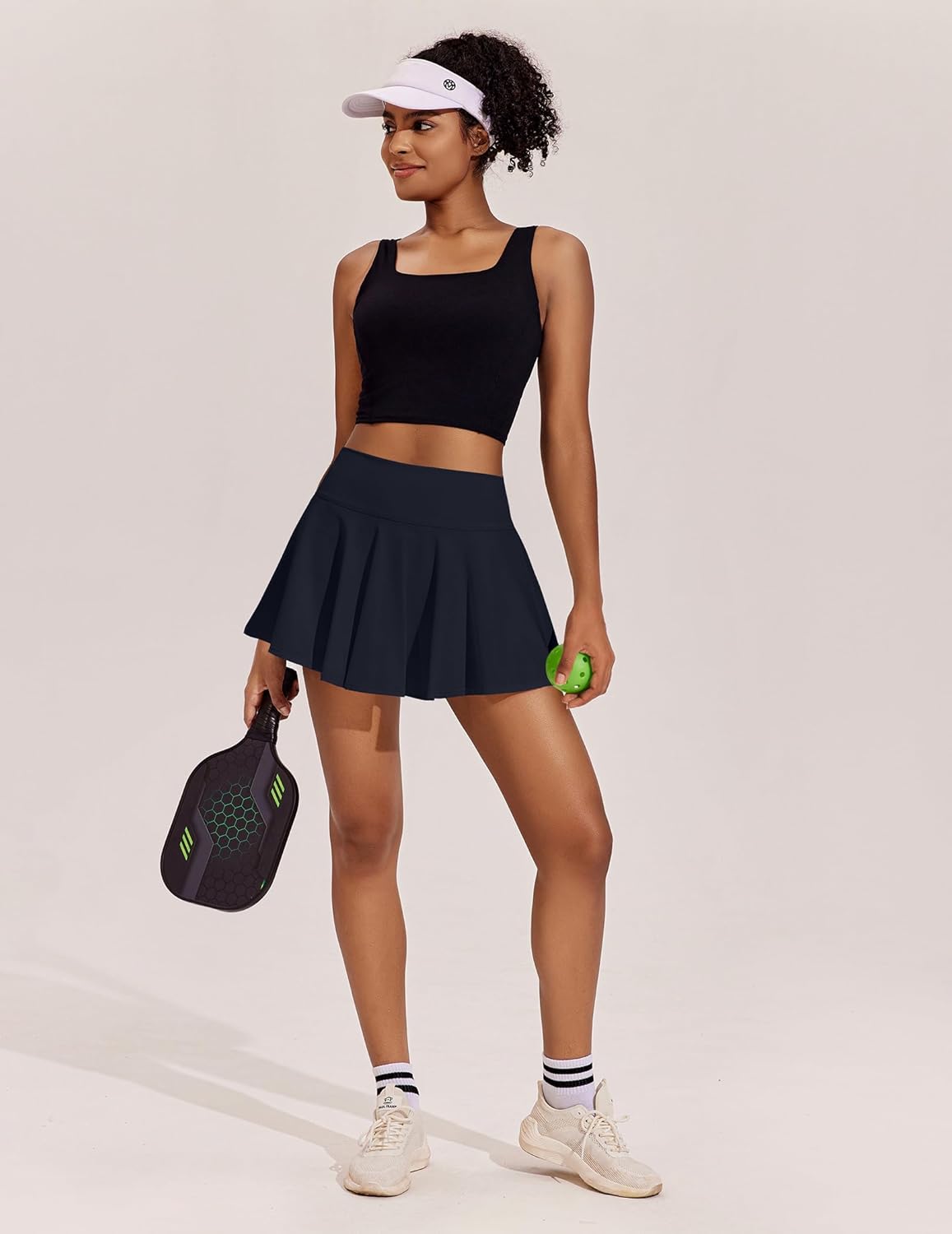 Thumbnail 5 de PINSPARK Women’s Pleated Tennis Skort with Pockets, High-Waisted Athletic Skirt (14" length)