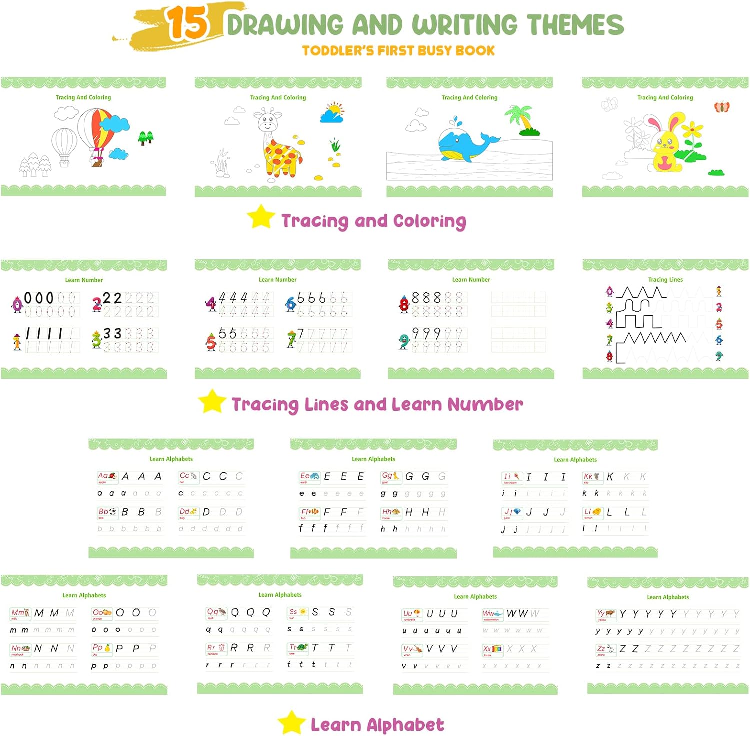 Thumbnail 2 de DINORUN Montessori Busy Book for Toddlers (30 themes) – preschool learning activities for ages 3–5