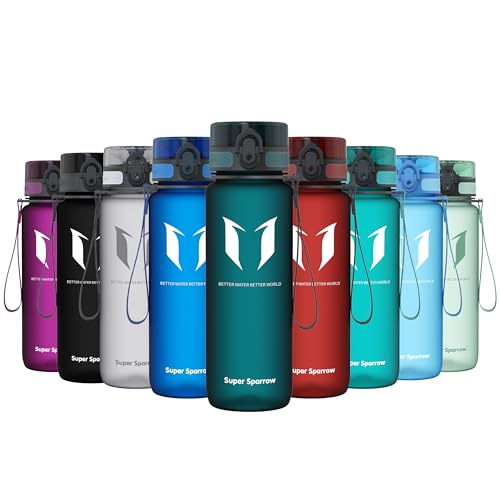 Detalle de Sparrow Trinkflasche Sport 750ml – BPA-frei, Tritan Copolyester, 1-Klick Deckel von Super Sparrow