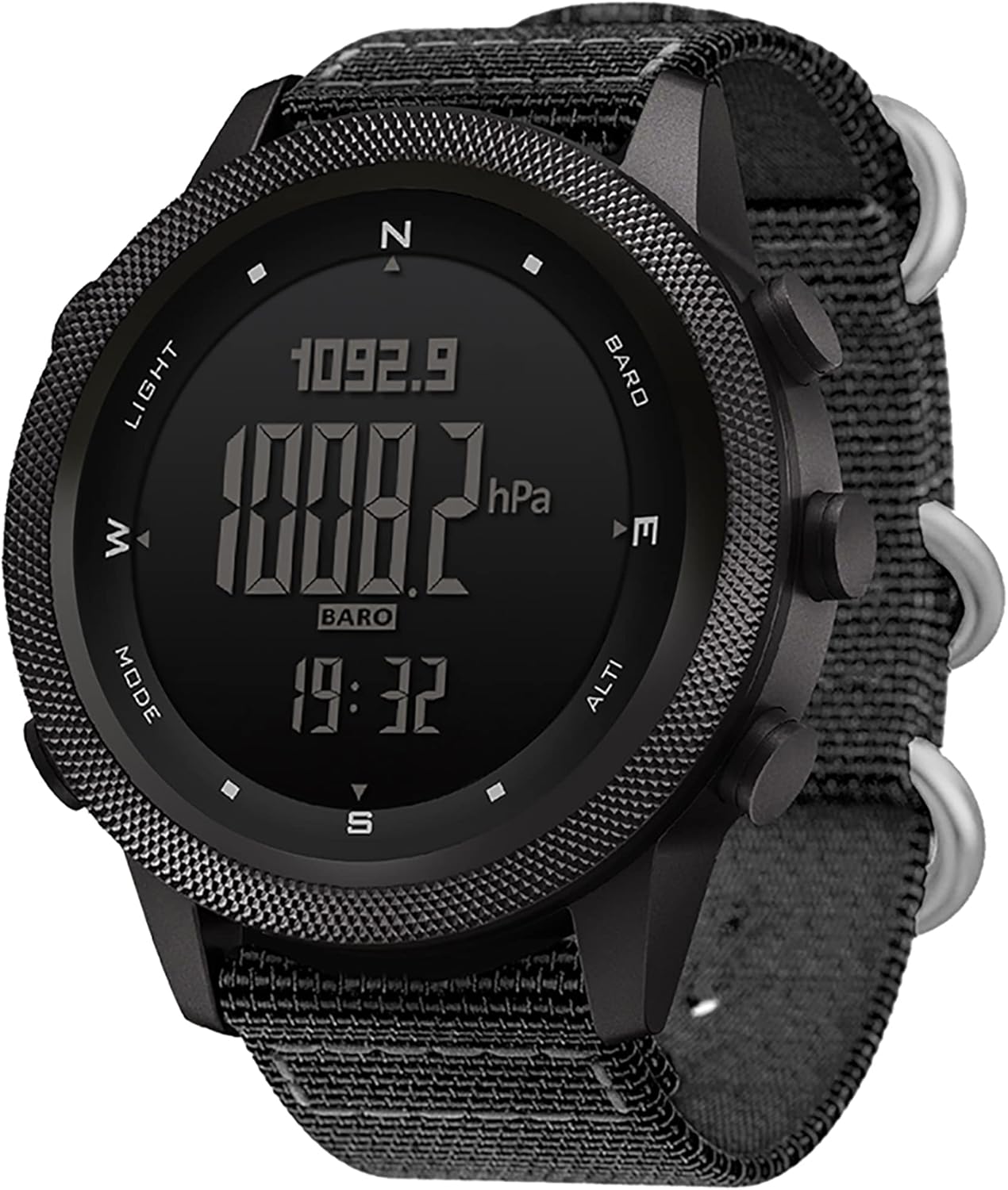 NORTH EDGE Apache Men’s Tactical Outdoor Digital Watch with Altimeter, Barometer & Compass